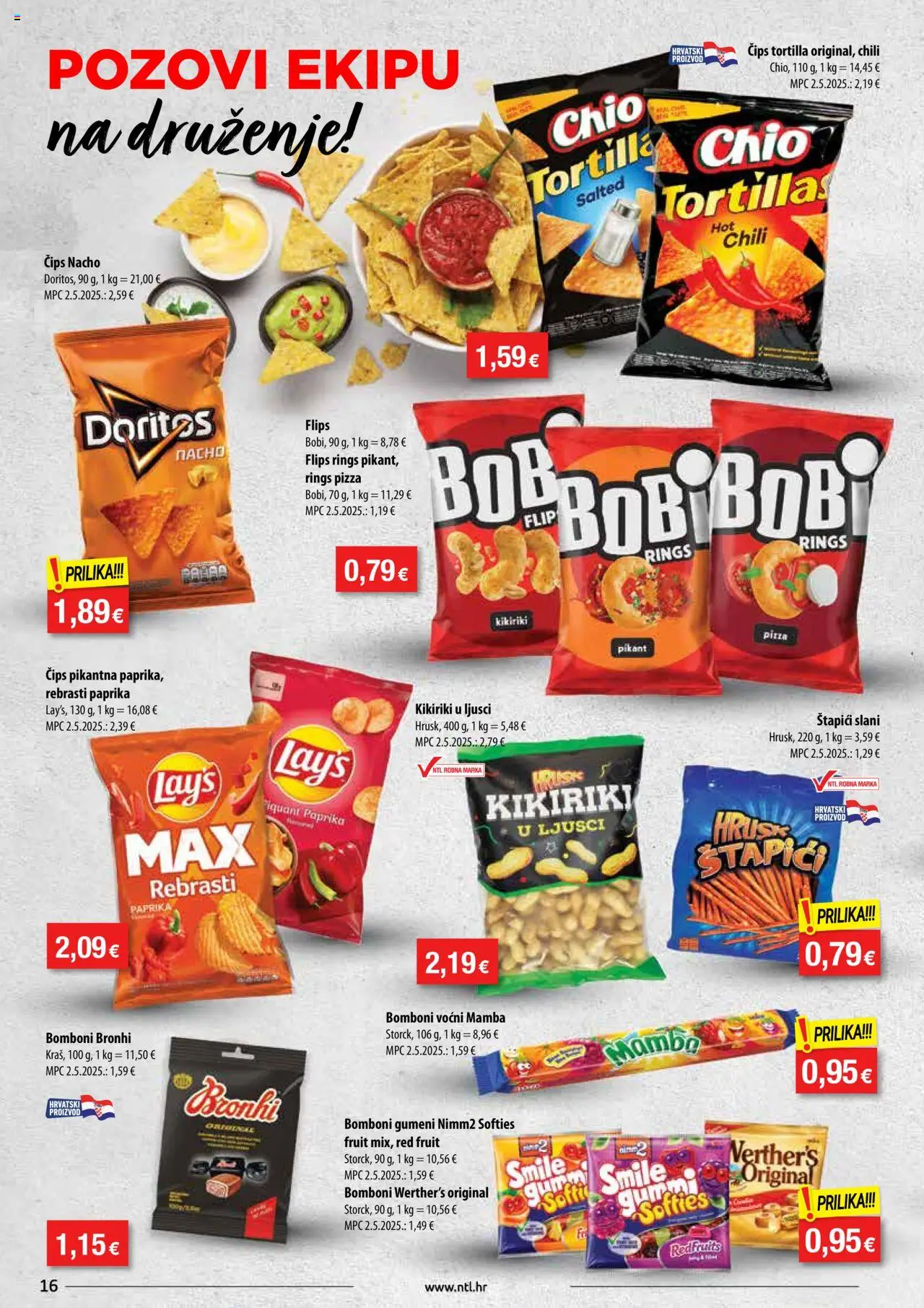 NTL katalog | vrijedi od 10.09.2025 | Stranica: 16 | Proizvodi: Flips, Pizza, Čips, Štapići