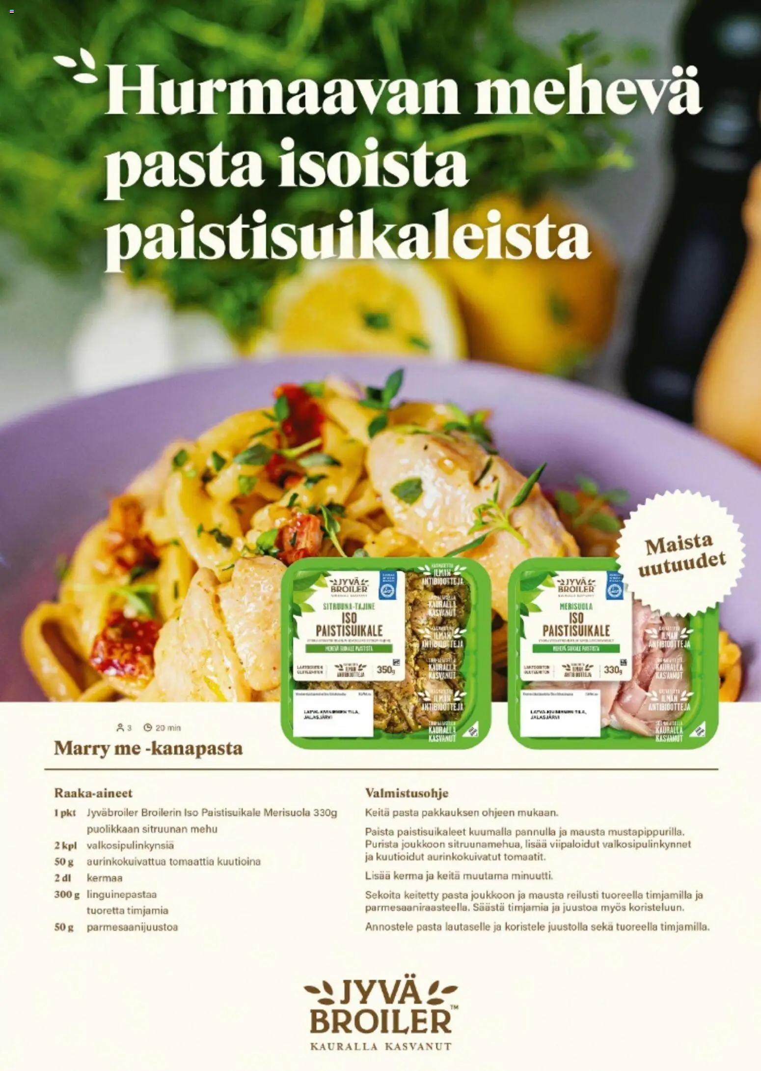 K-Citymarket - K-Ruoka – voimassa 03.12.2025 alkaen | Sivu: 16 | Tuotteet: Mehu, Pasta, Kerma