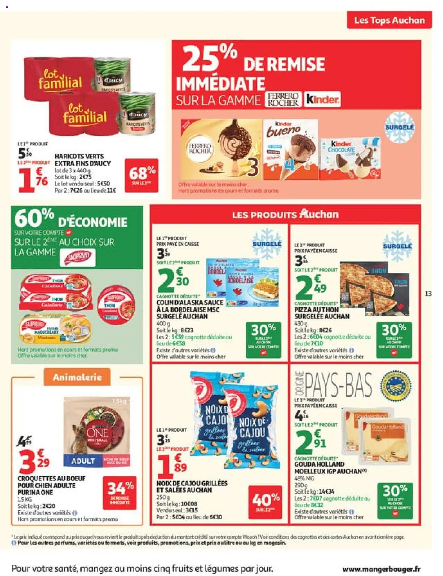 {H1} | Pagina: 13 | Producten: Pizza, Kinder, Gouda, La