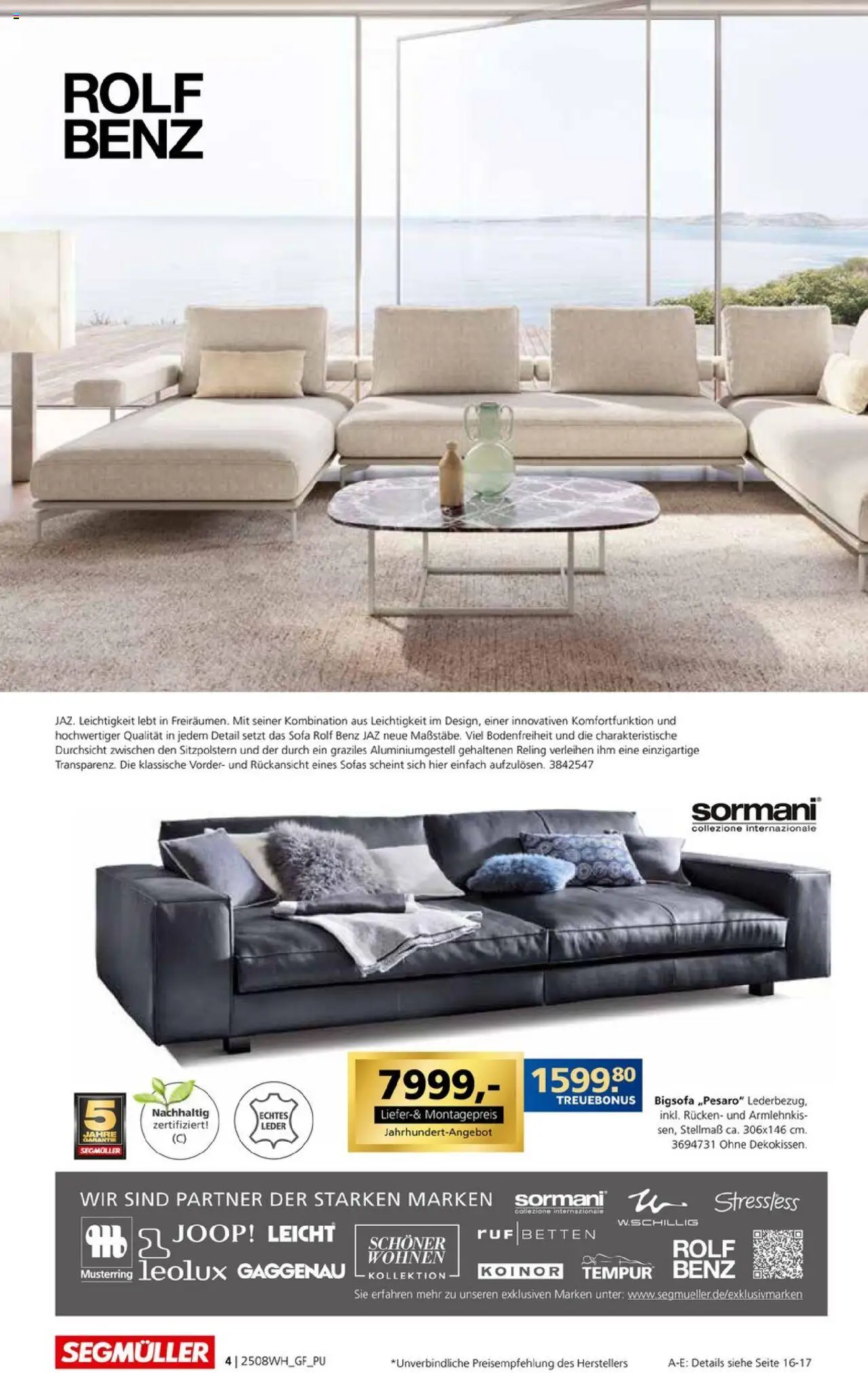 Segmüller Wohndesign - gültig ab dem 02.08.2025 | Seite: 4 | Produkte: Bigsofa, Sofa