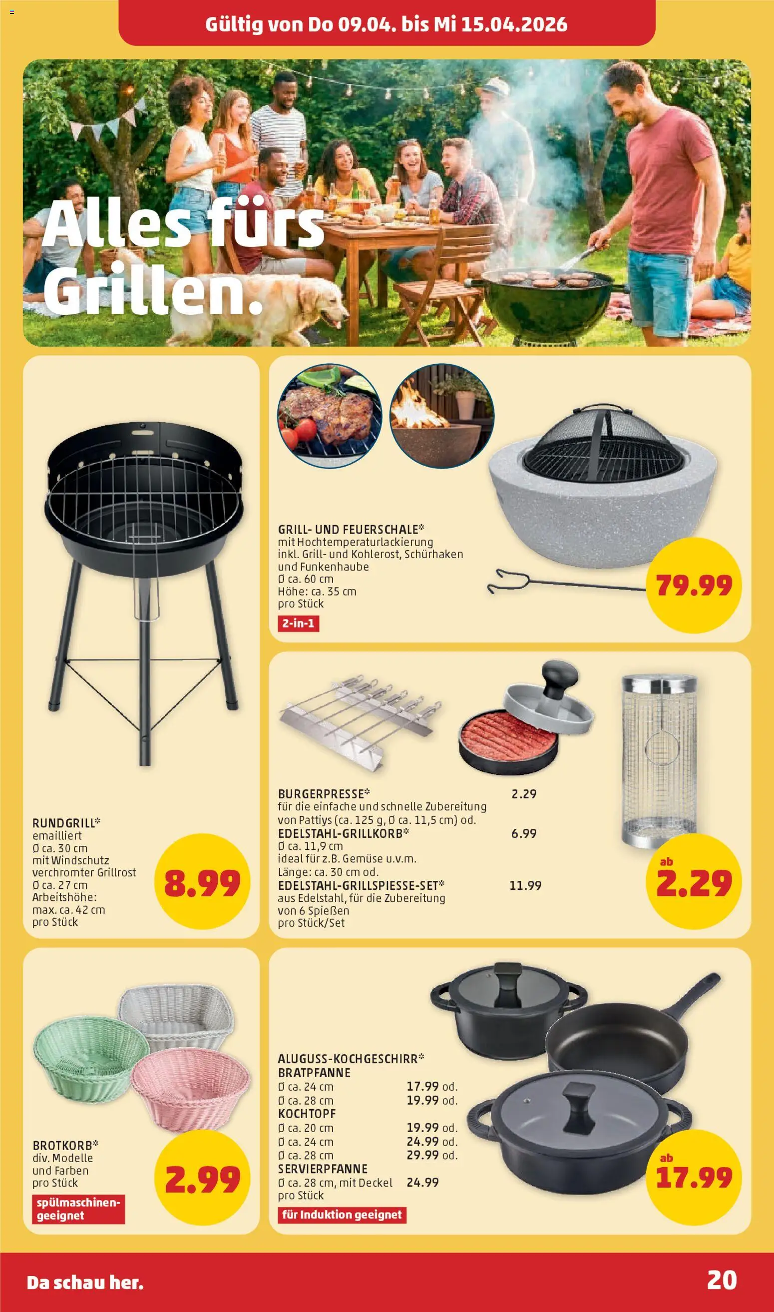 Penny Markt - Flugblatt gültig ab 09.04.2026 | Seite: 20 | Produkte: Gemüse, Grill