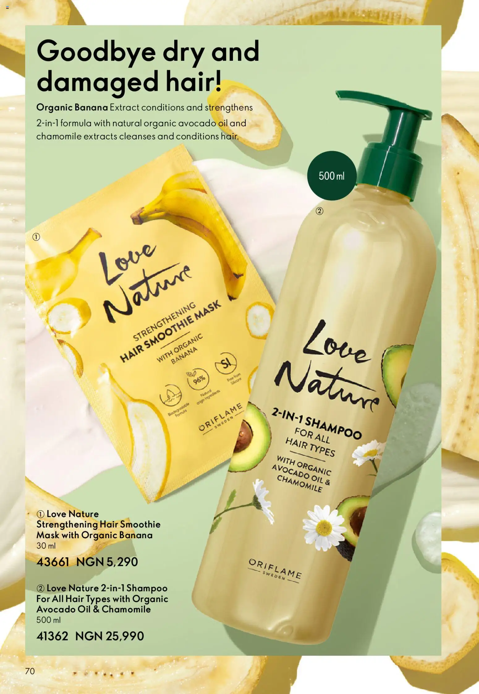 Oriflame Catalogue valid from 01.11.2025 | Page: 70 | Products: Mošt, Oil, Avocado, Shampoo