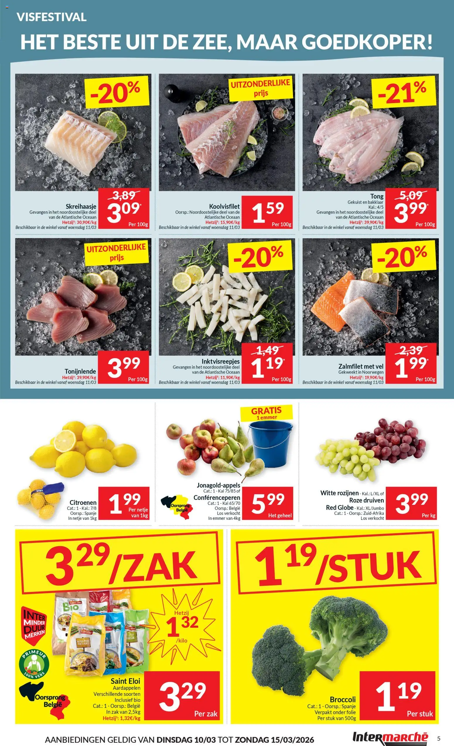 {H1} | Pagina: 5 | Producten: Rozijnen, Zak, Druiven, Broccoli