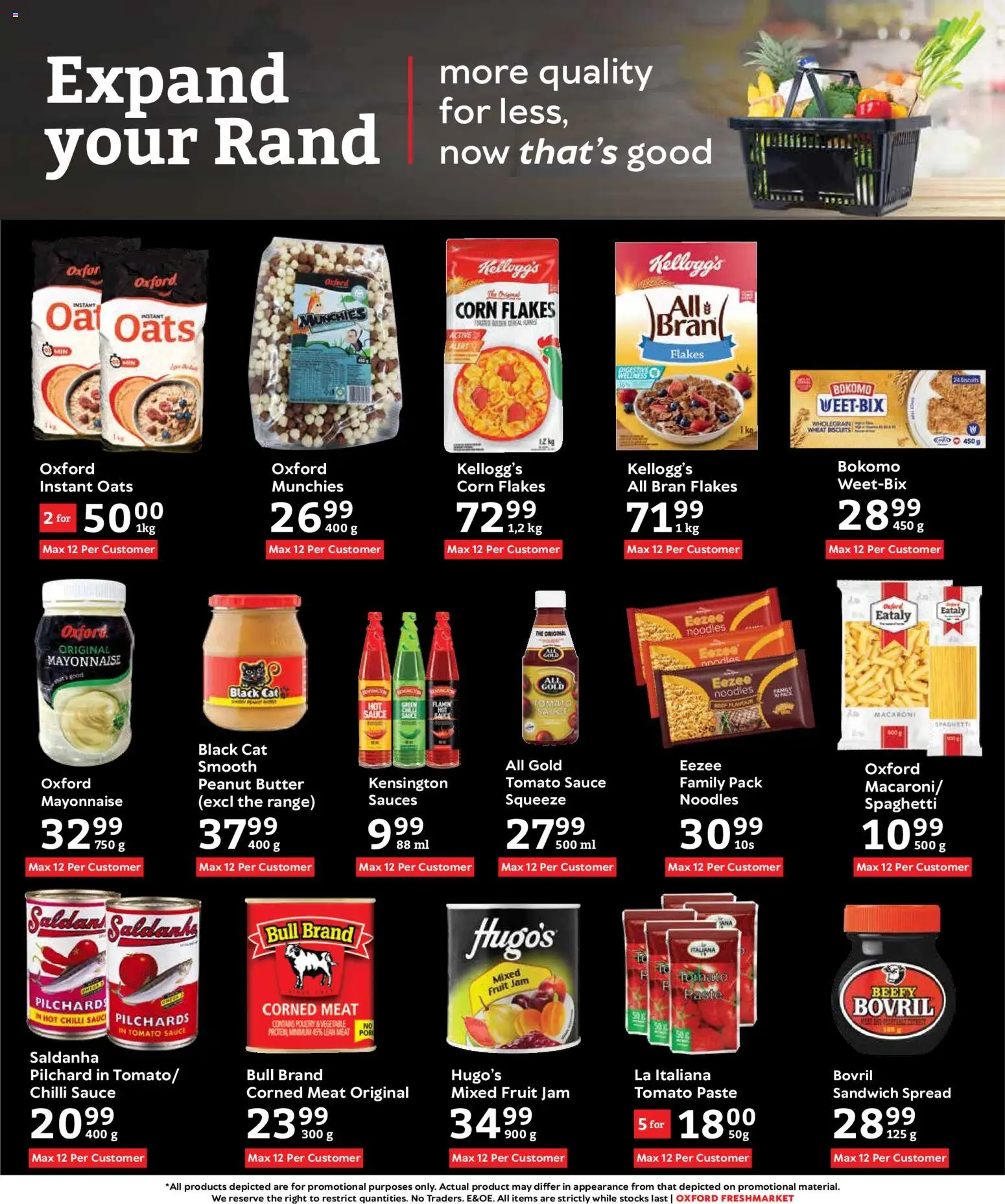 New Oxford Freshmarket catalogue – valid from 14.01.2026 | Page: 12 | Products: Pilchards, Limpiador íntimo, Fruit, Mayonnaise
