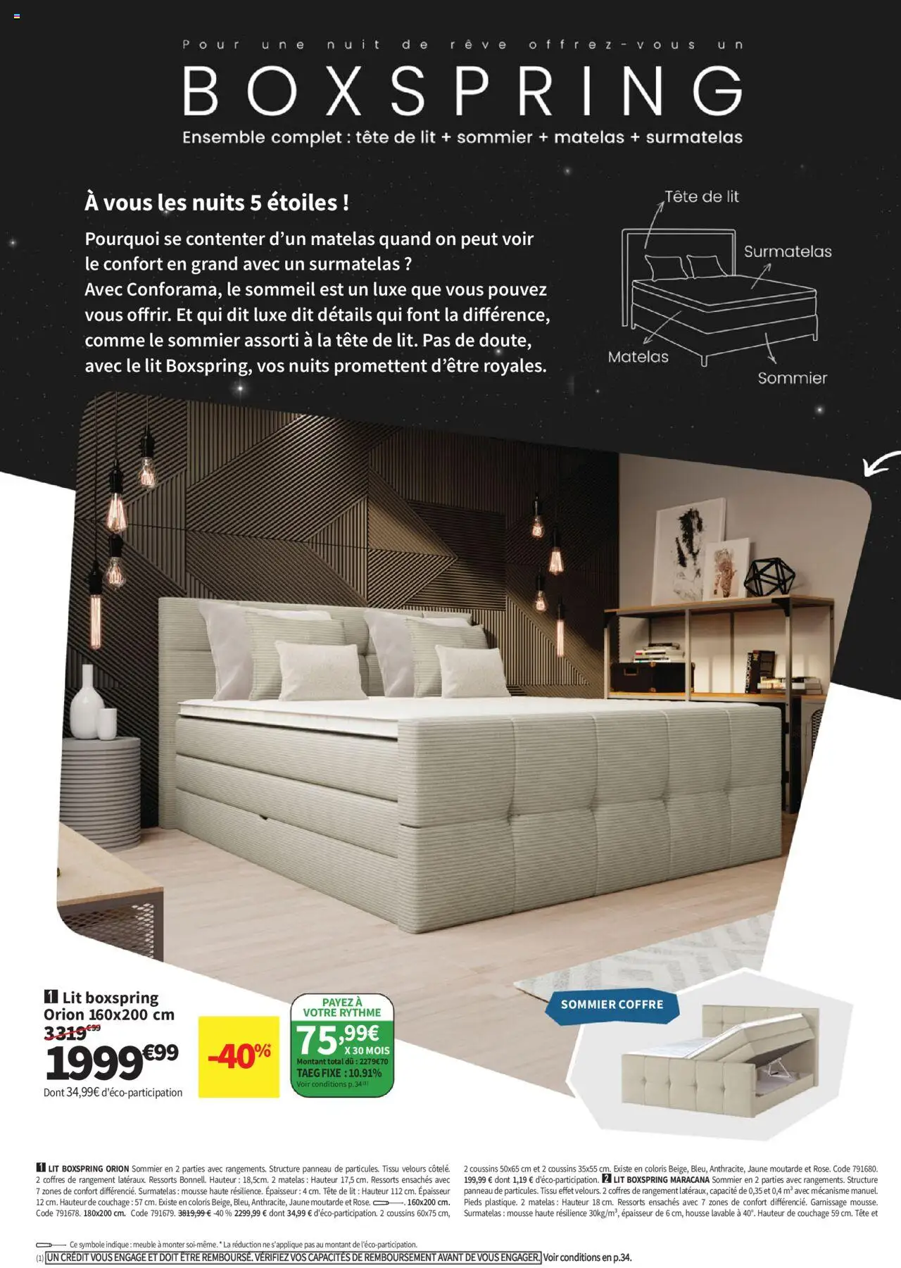  | Page: 30 | Produits: Meuble, Surmatelas, Tête de lit, Matelas