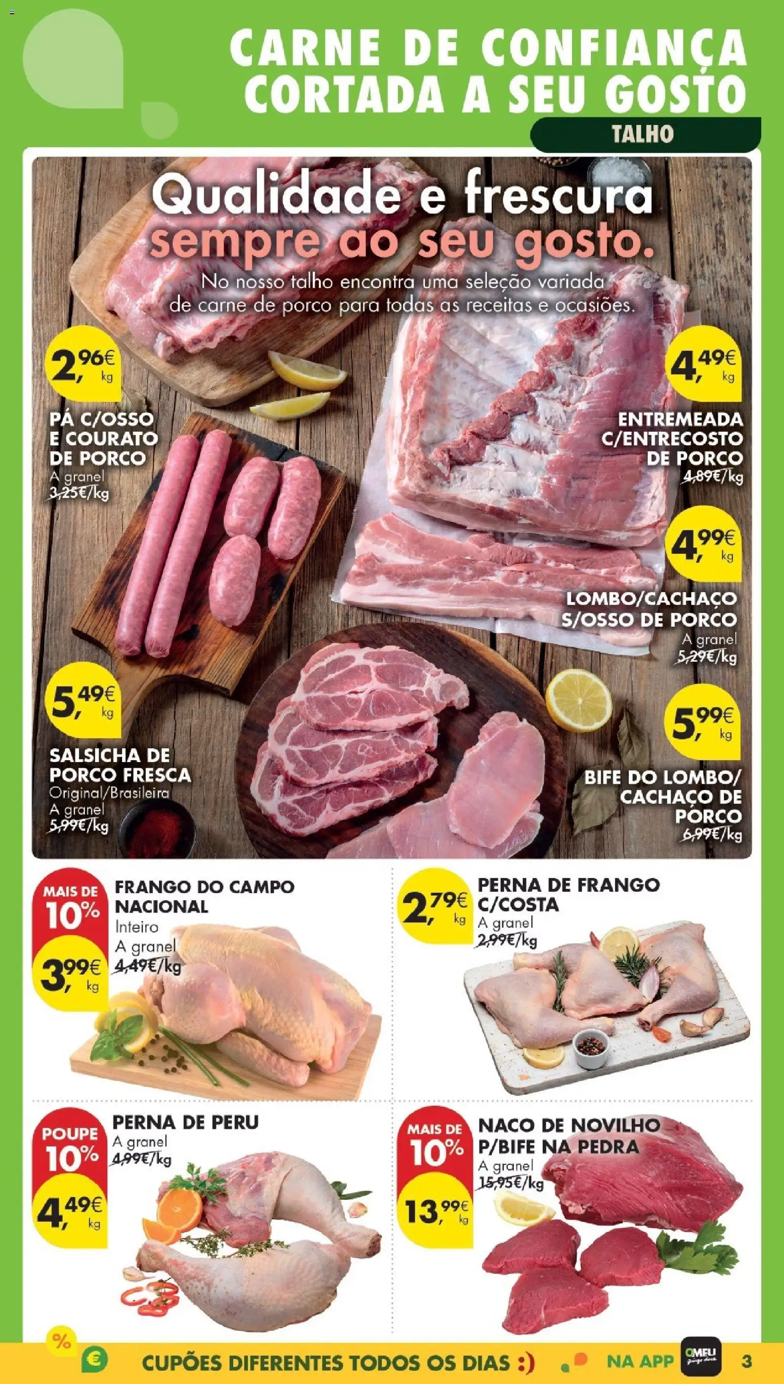 Pingo Doce Poupe Esta Semana Madeira │ válido de 03.03.2026 | Página: 3 | Produtos: Frango, Salsicha, Carne, Pá