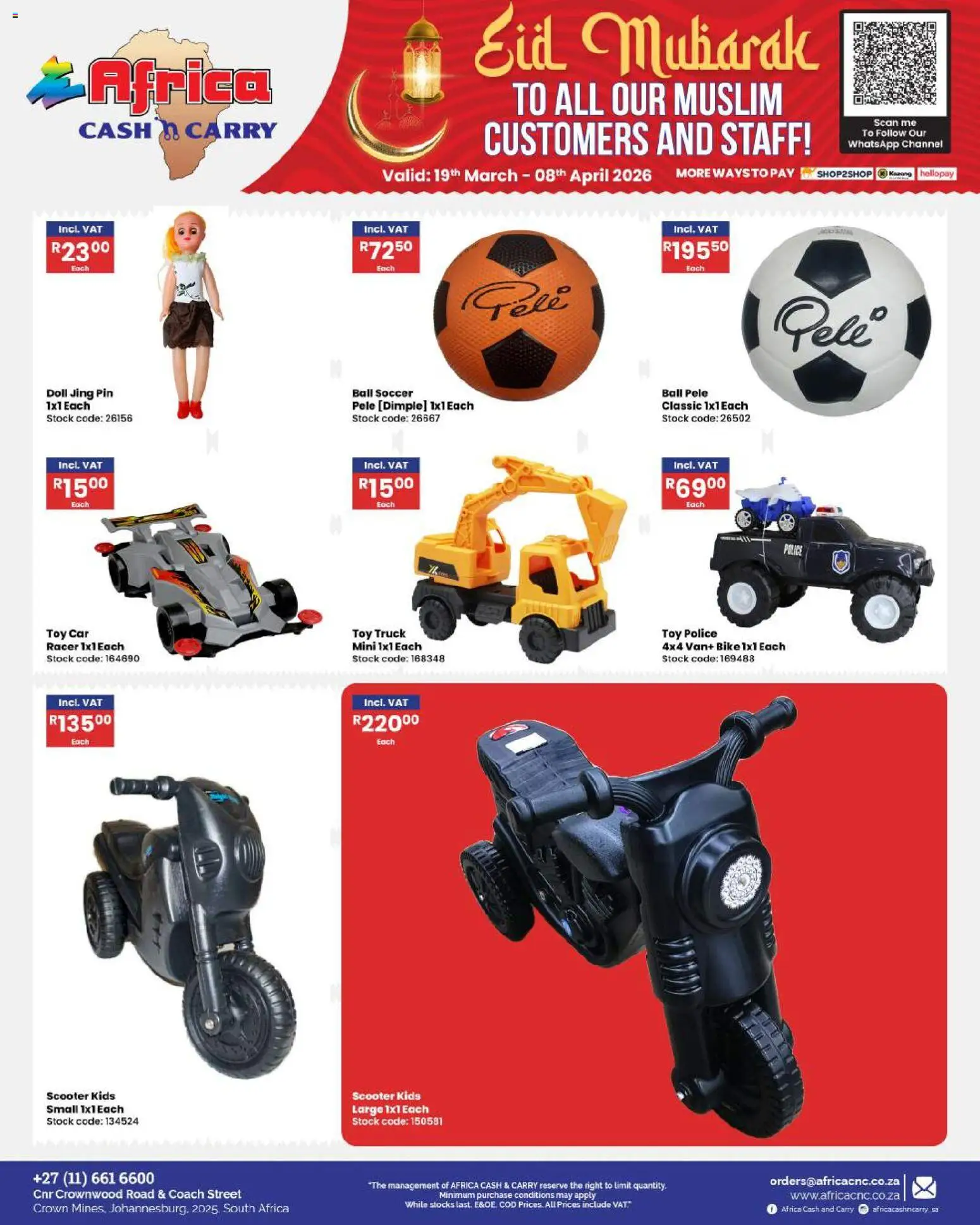 New Africa Cash & Carry catalogue – valid from 19.03.2026 | Page: 110 | Products: Stock