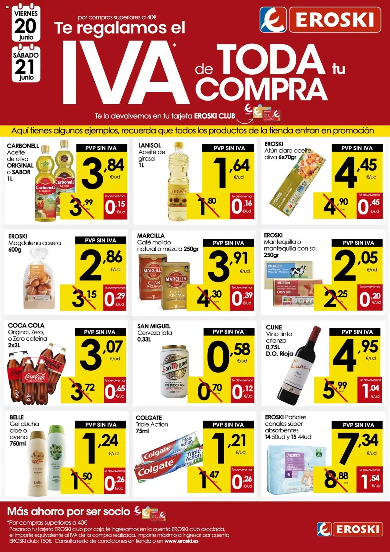 Eroski - Cumplimos un años en Marratxí │ válido desde el 18.06.2025 | Página: 4 | Productos: Café, Cerveza, Café molido, Aceite de oliva