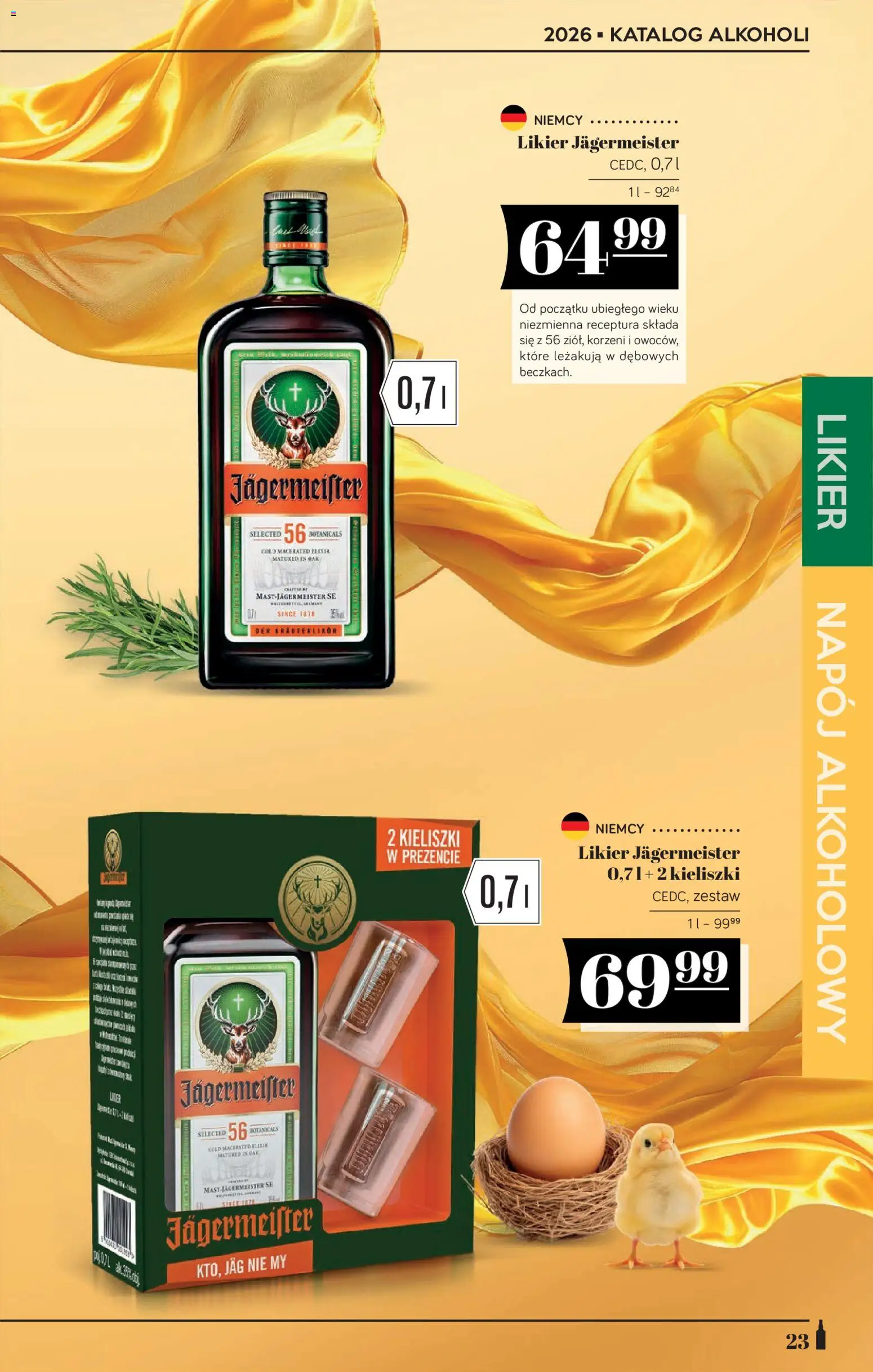 POLOmarket katalog - Alkoholi od 19.03.2026 | Strona: 23 | Produkty: Jagermeister