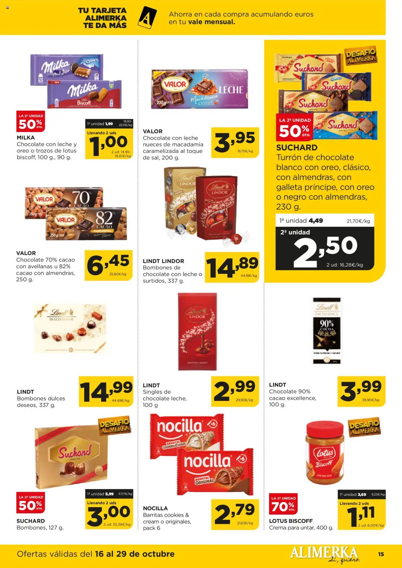 Alimerka folleto Asturias │ válido desde el 16.10.2025 | Página: 15 | Productos: Τυρόπιτα, Crema, Té, Φρυγανιές σικάλεως