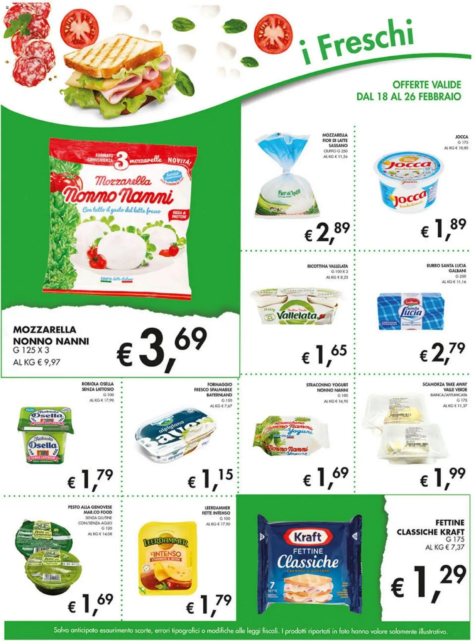 Volantino Coal del 18.02.2026 | Pagina: 7 | Prodotti: Mozzarella, Burro, Stracchino, Robiola