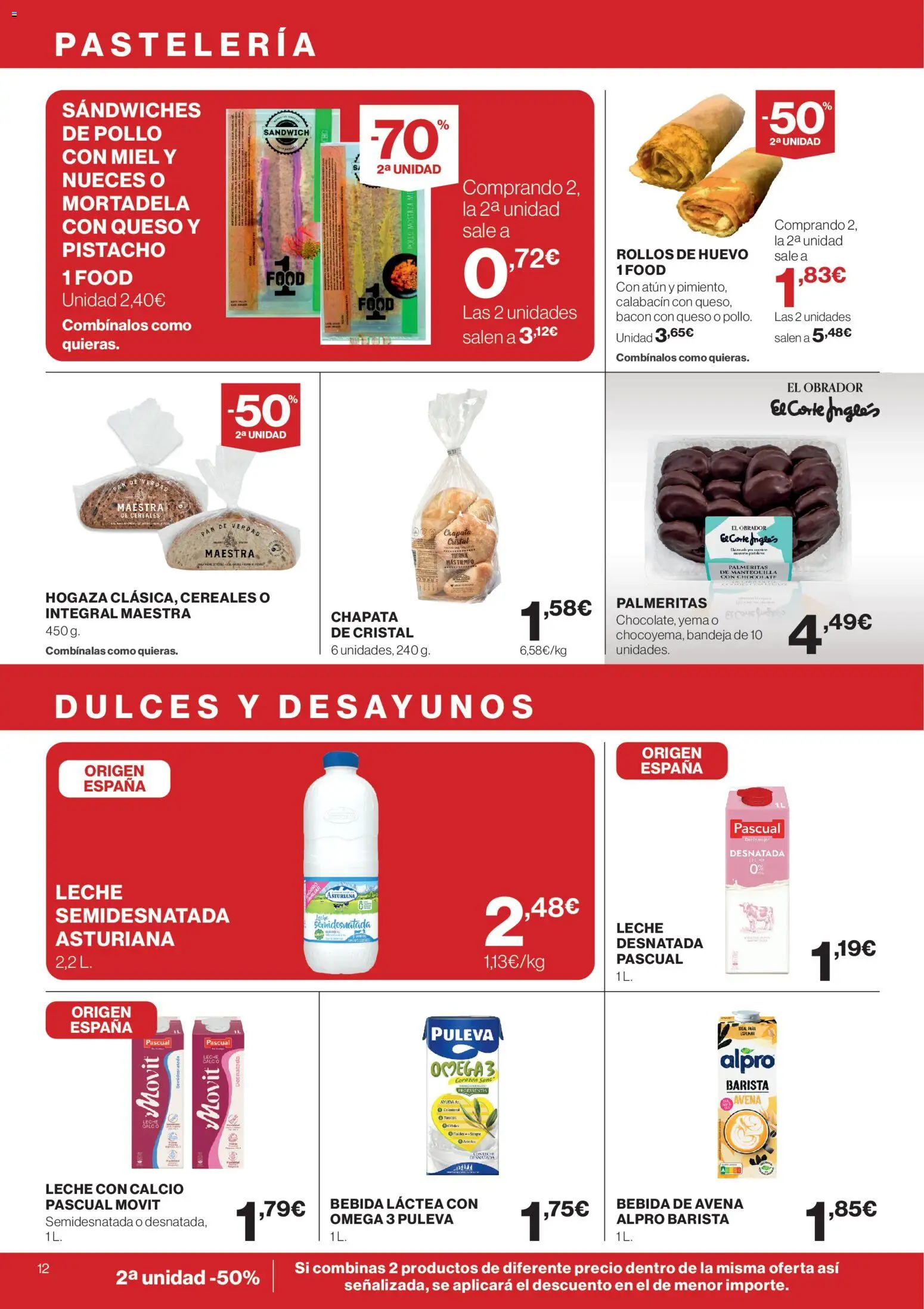 Supercor Canarias │ válido desde el 23.04.2026 | Página: 12 | Productos: Leche, Queso, Chocolate, Mortadela