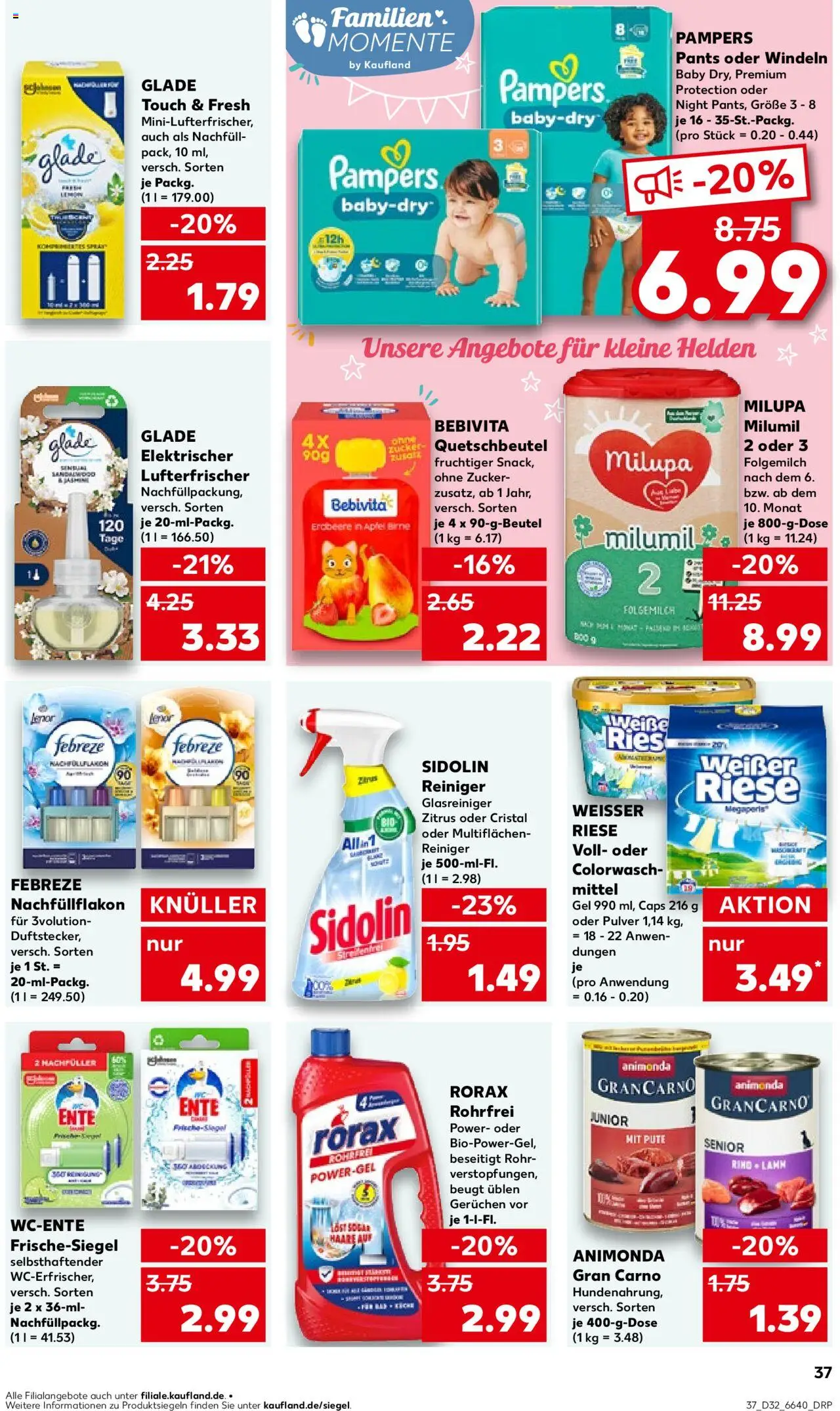 Kaufland prospekt Speyer	 - gültig ab dem 07.08.2025 | Seite: 37 | Produkte: Pute, Pampers, Äpfel, Ente