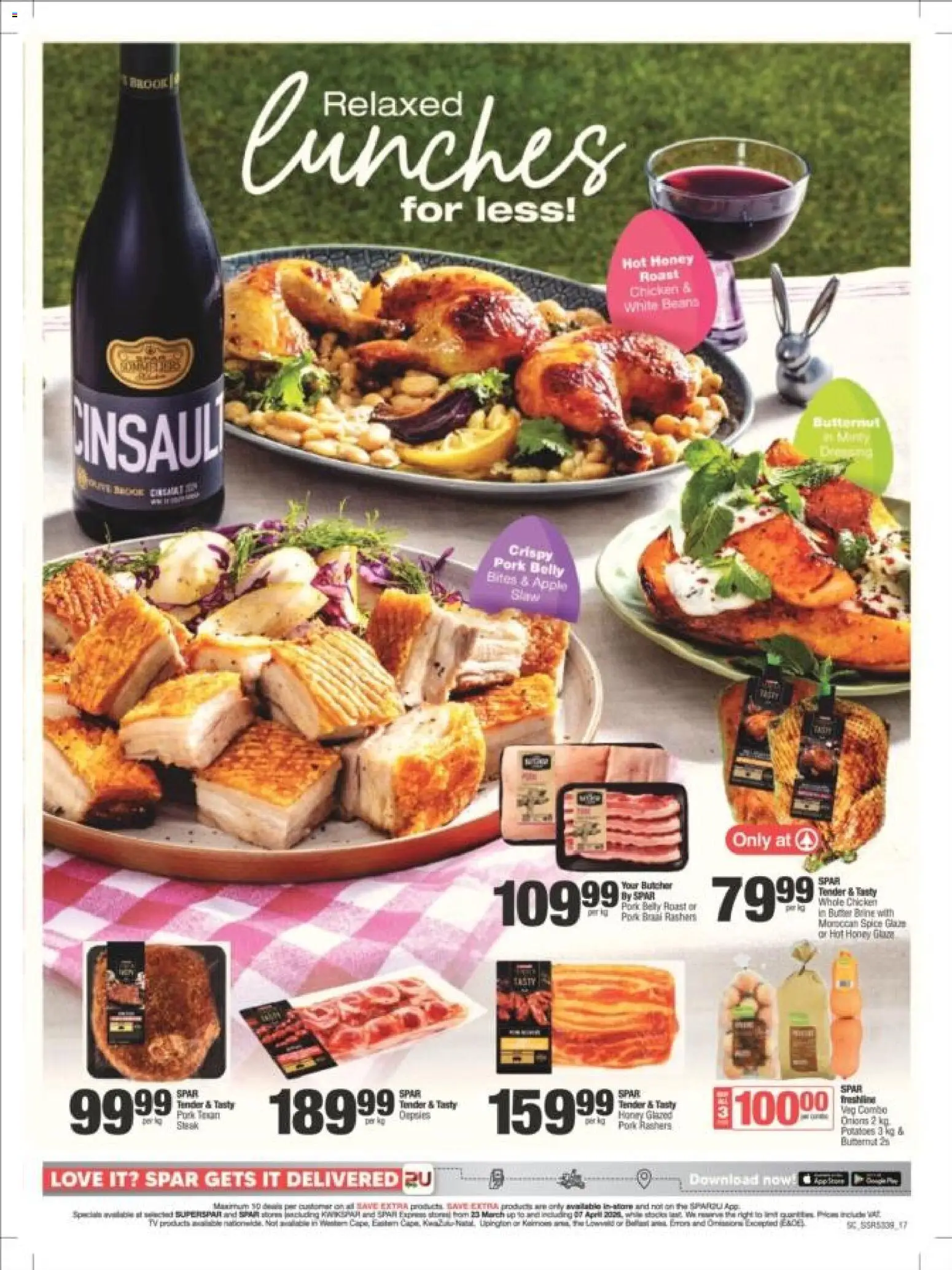 New Spar catalogue – valid from 23.03.2026 | Page: 17 | Products: Beans, Chicken, Pork, Onions