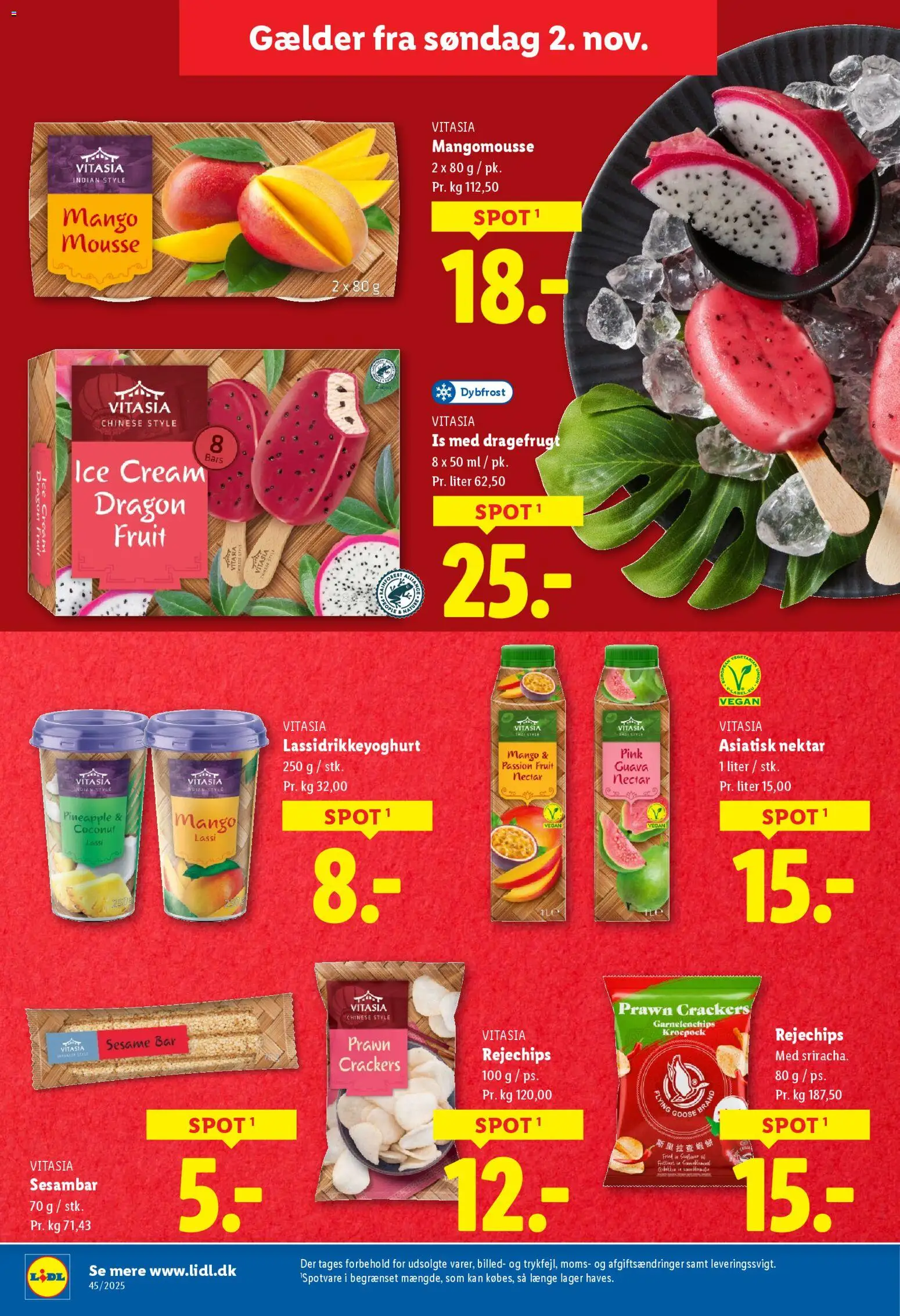 Lidl tilbudsavis – gyldig fra 02.11.2025 | Side: 16 | Produkter: Mango, Is, Søm