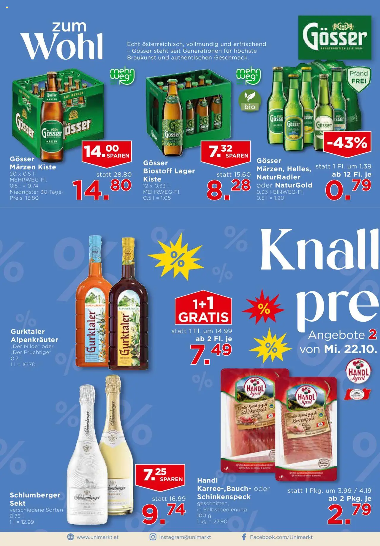 Unimarkt Flugblatt gültig ab 22.10.2025 | Seite: 2