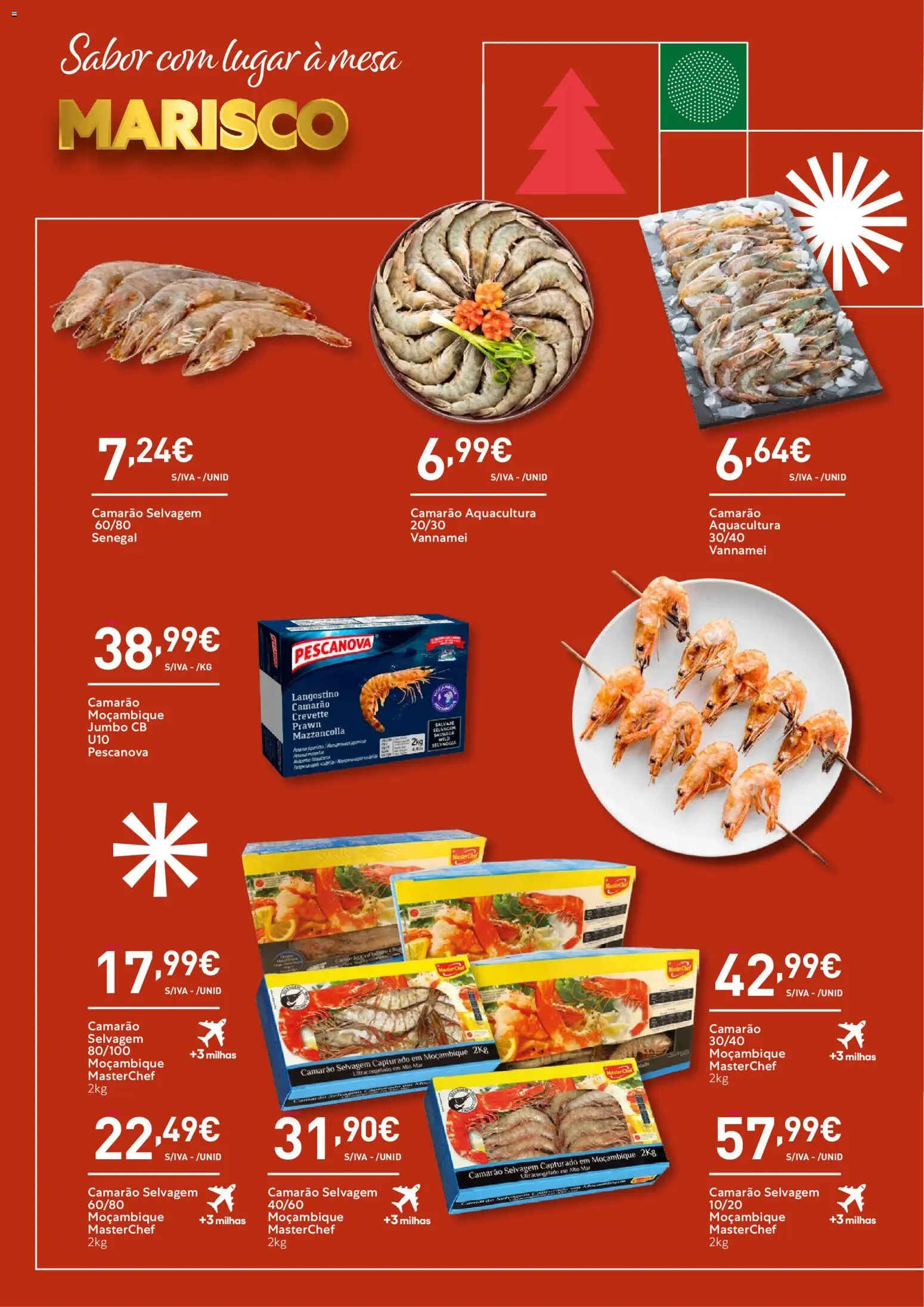 Recheio - Catálogo de Natal │ válido de 06.11.2025 | Página: 18 | Produtos: Camarão, Mesa