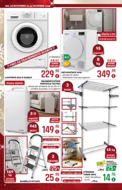 Anteprima del volantino Volantino La Prealpina	 valido a partire dal 28.11.2025 | Pagina: 10 | Prodotti: Deumidificatore, Lavatrice, Asciugatrice, Sgabello