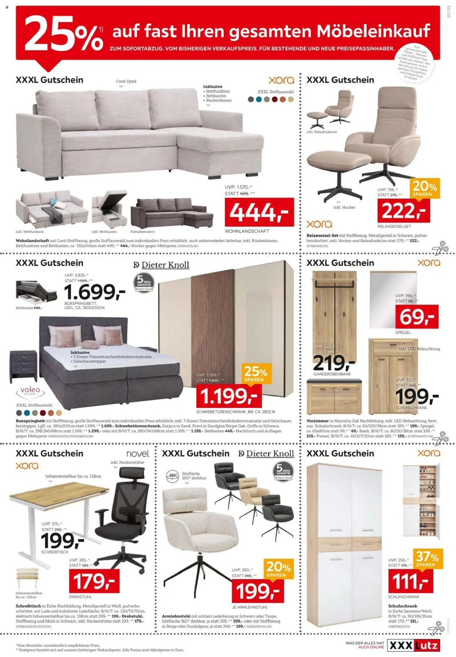 XXXLutz Mission Eurovision Song Contest gültig ab 24.02.2026 | Seite: 3 | Produkte: Nachttisch, Spiegel