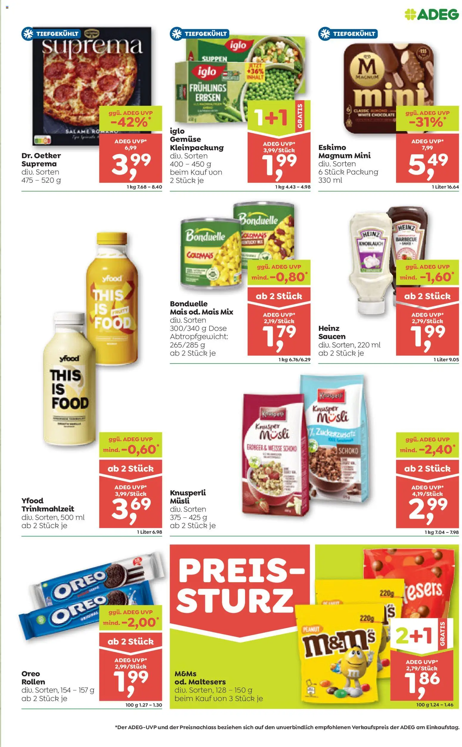 ADEG Flugblatt gültig ab 09.04.2026 | Seite: 7 | Produkte: Gemüse, Erbsen