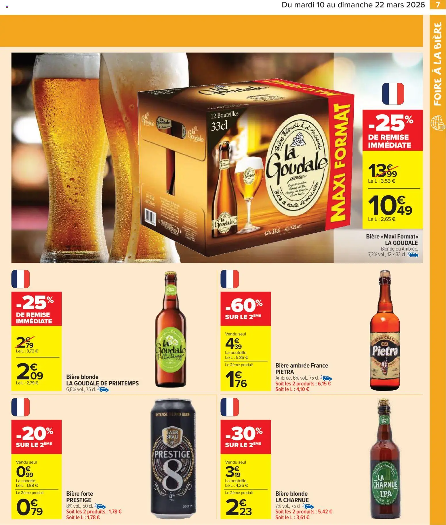 {H1} | Page: 9 | Produits: Goudale, Four, Bière blonde, Bière