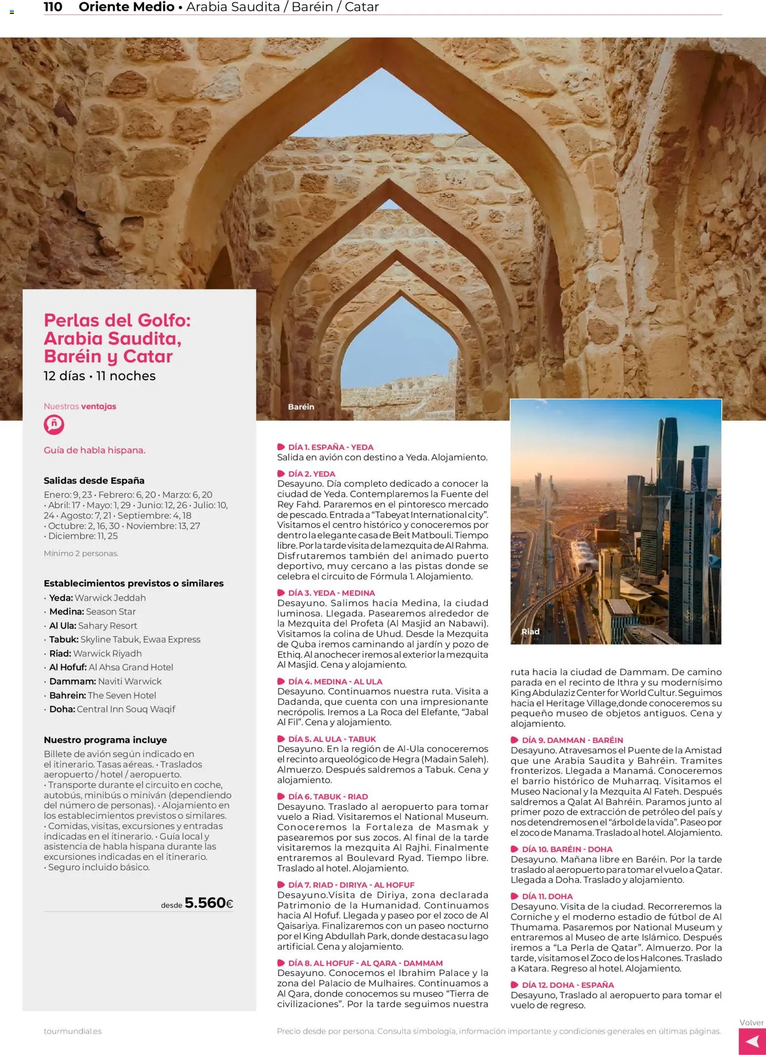 Viajes El Corte Inglés Africa y Oriente Medio │ válido desde el 01.01.2026 | Página: 110