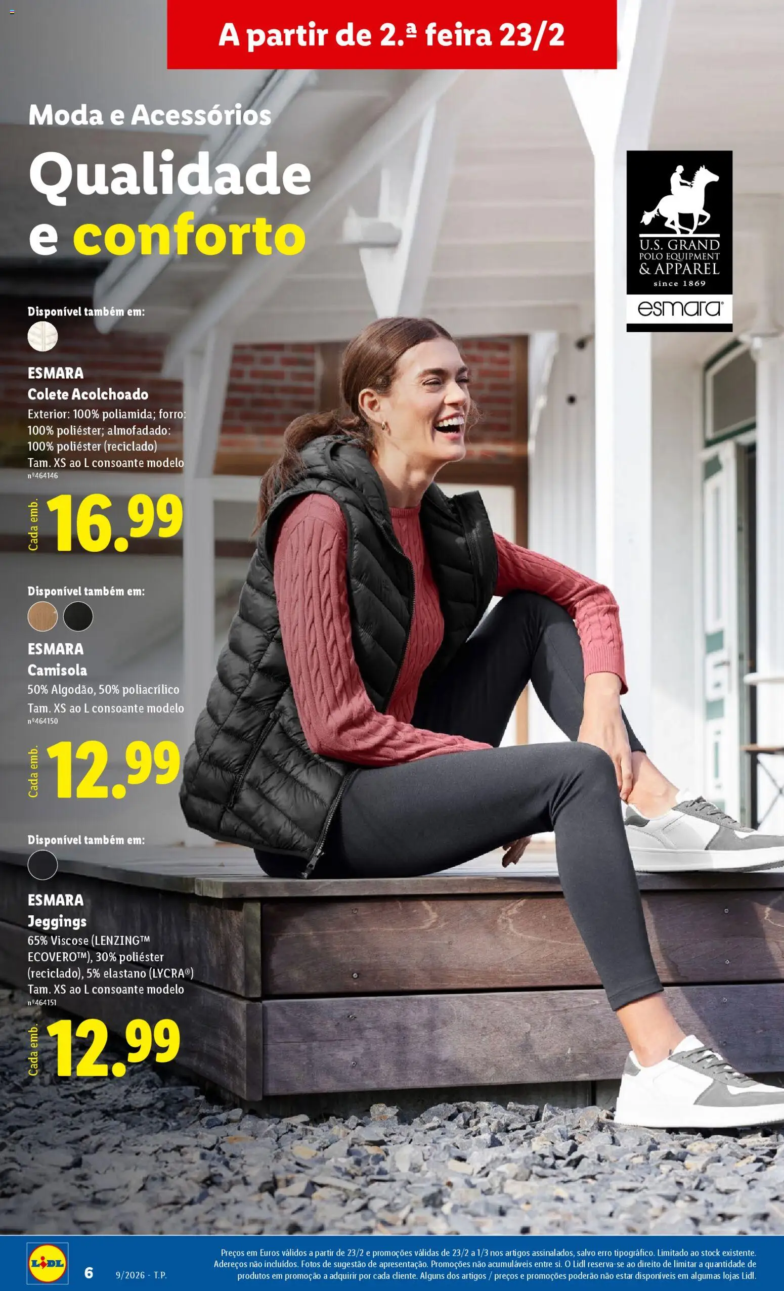 Lidl Novidades │ válido de 23.02.2026 | Página: 6 | Produtos: Camisola, Colete