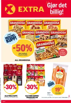 Forhåndsvisning av Coop Extra kundeavis gyldig fra 27.10.2025