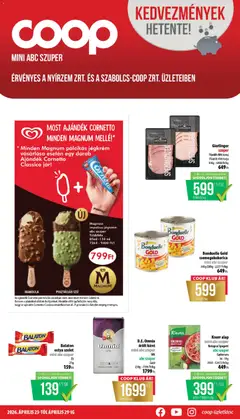COOP - Mini & Abc & Szuper / Nyírzem - amely érvényes a következő dátumtól: 23.04.2026