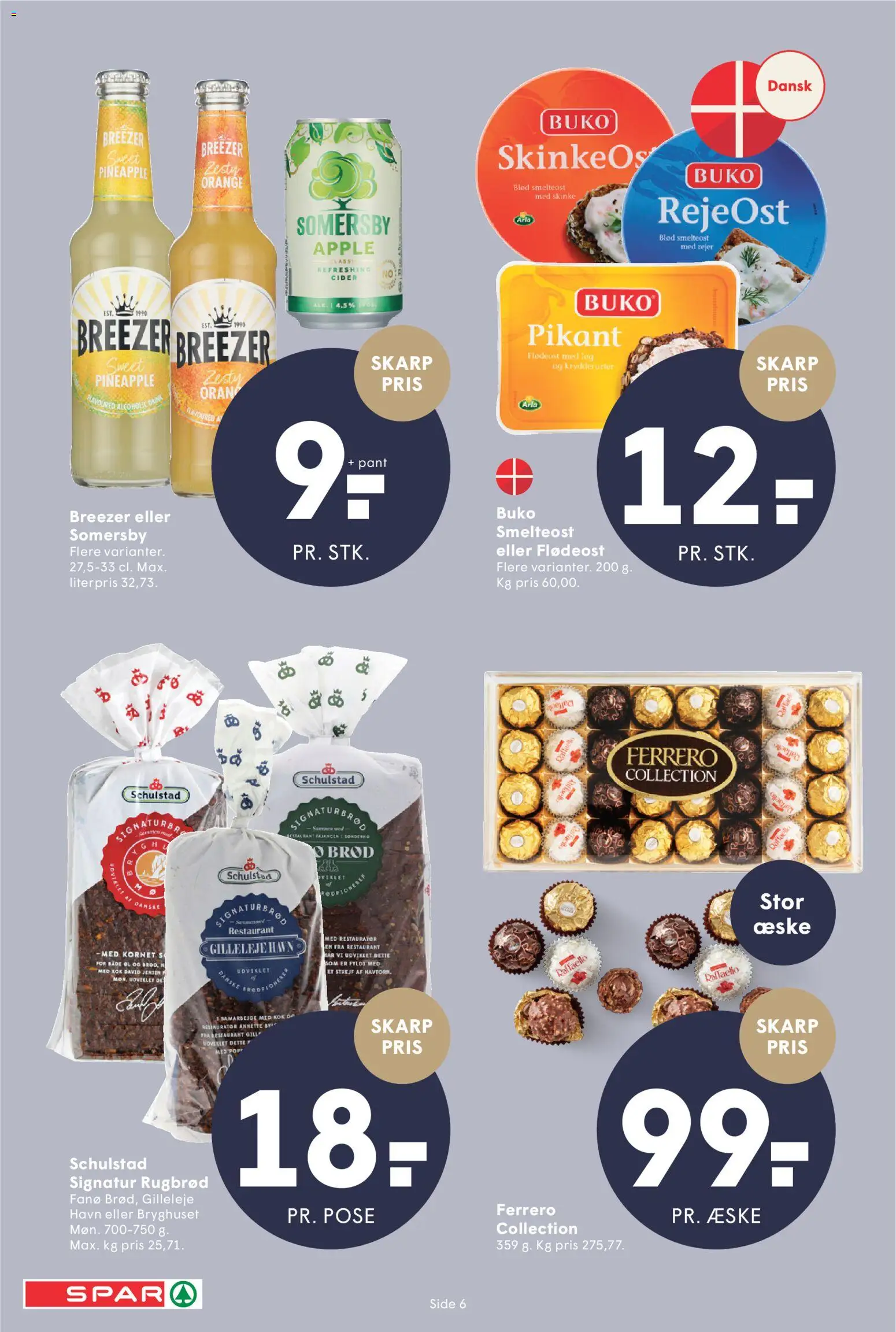 Spar tilbudsavis – gyldig fra 27.12.2025 | Side: 6 | Produkter: Skinke, Øl, Cider, Søm