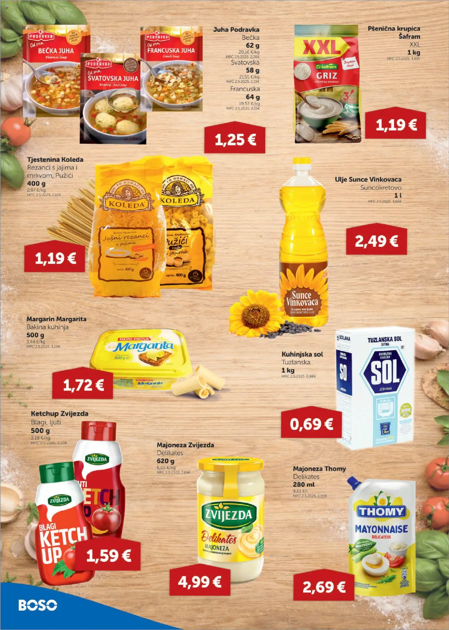 Boso katalog | vrijedi od 26.02.2026 | Stranica: 6 | Proizvodi: Ulje, Rezanci, Tjestenina, Majoneza