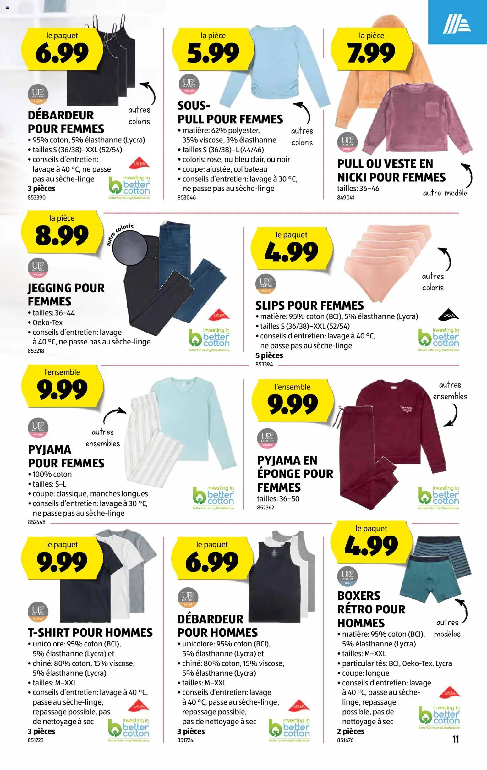 Aldi Aktionen FR – gültig ab 29.01.2026 | Seite: 12 | Produkte: Pyjama
