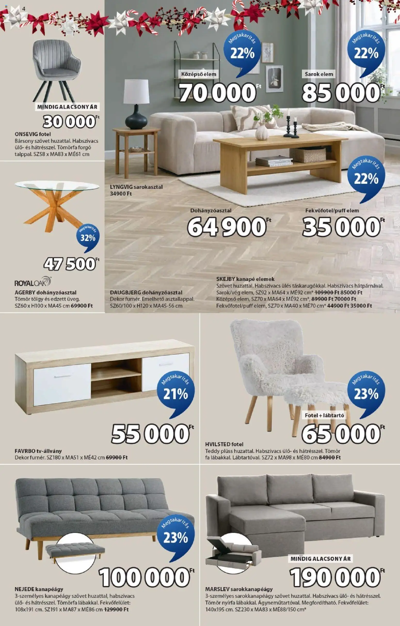 JYSK akciós ujság - amely érvényes a következő dátumtól: 01.12.2025 | Oldal: 4