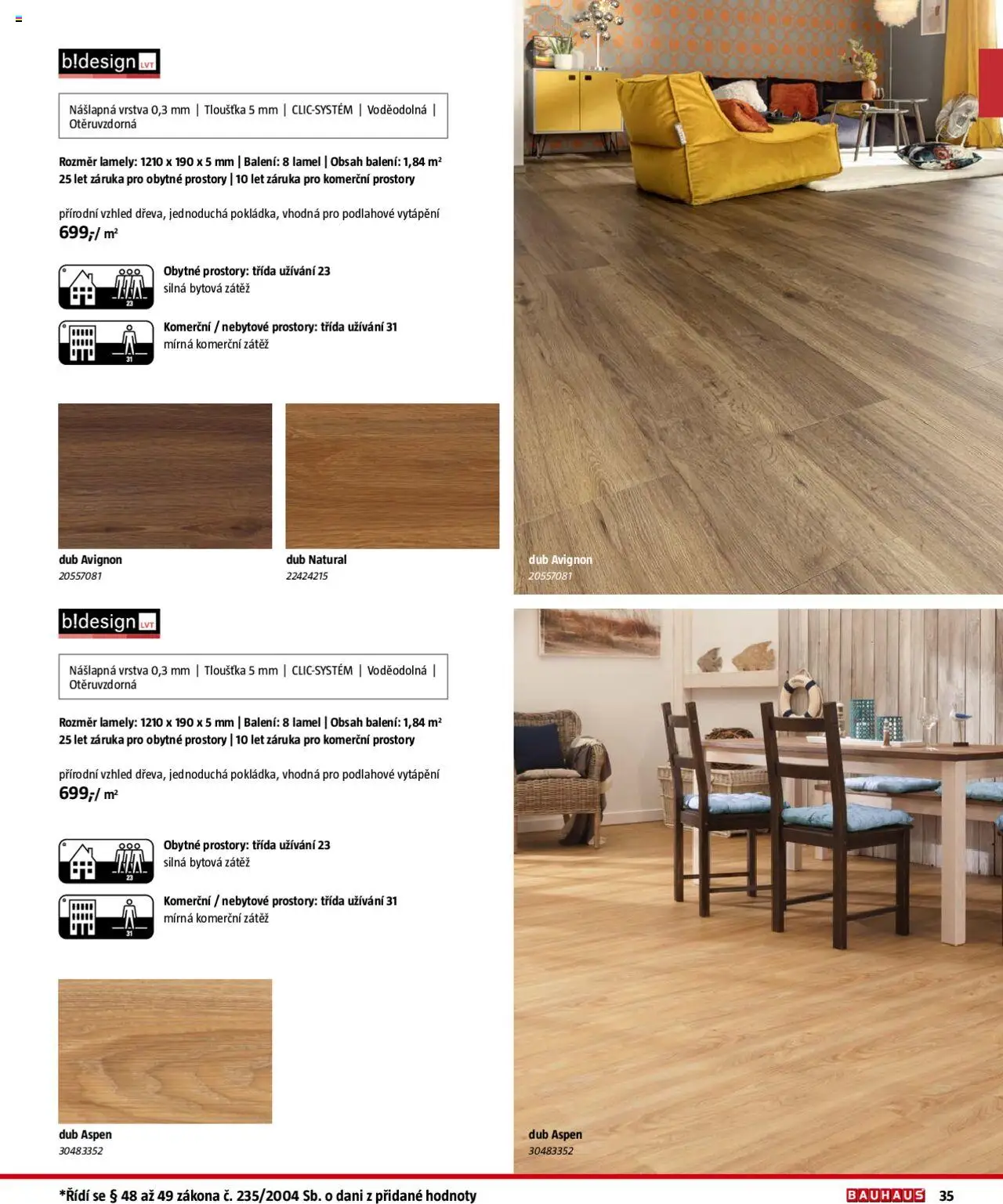 Bauhaus katalog Podlahové krytiny od 01.08.2025 | Strana: 35