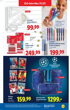 Lidl katalog - važi od 31.07.2025 | Strana: 7 | Proizvode: Ranac, Pakovanje, Torba