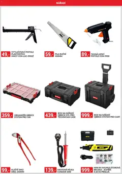 Náhled letáku BAUMAX leták od 01.04.2026 | Strana: 42 | Produkty: Box, Bruska, Nářadí, Pájka