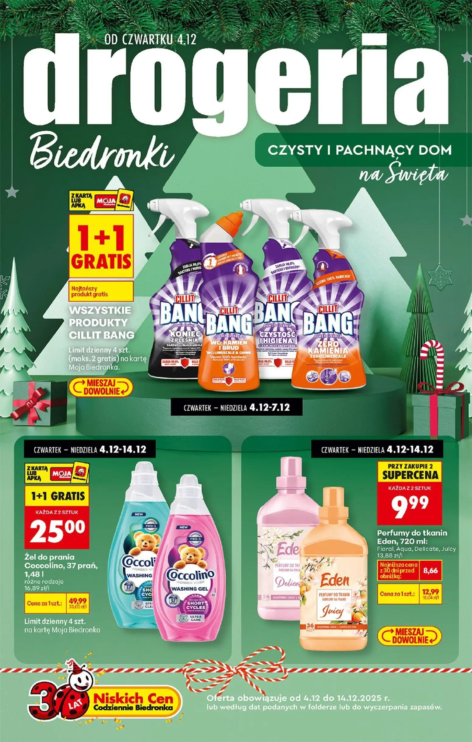 Biedronka gazetka - Drogeria od 04.12.2025 | Strona: 1 | Produkty: Karta, Drogeria, Coccolino, Perfumy