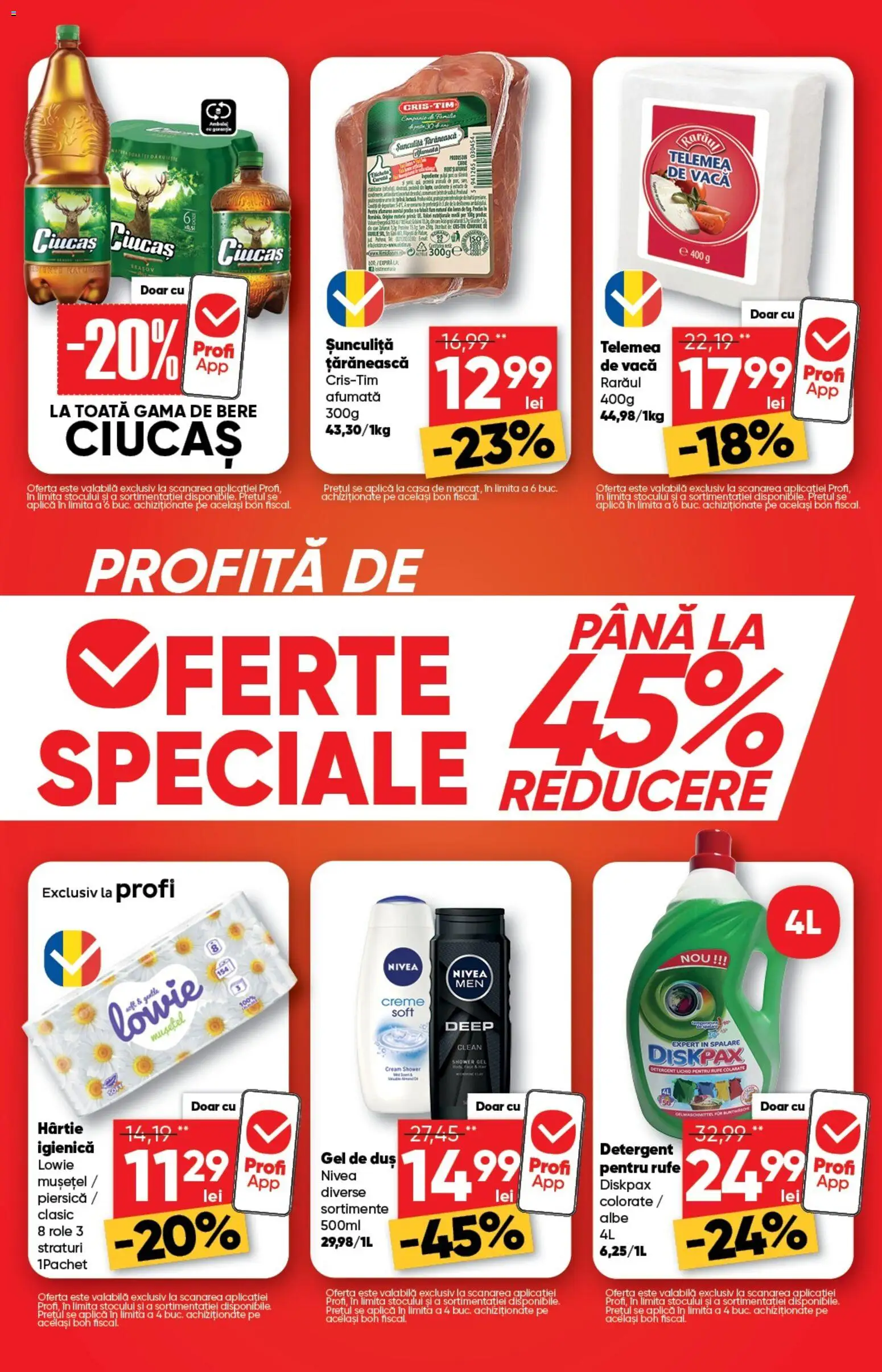 Noul catalog Profi – valabil de la 21.01.2026 | Pagină: 2 | Produse: Duș, Bere, Gel de duș, Detergent