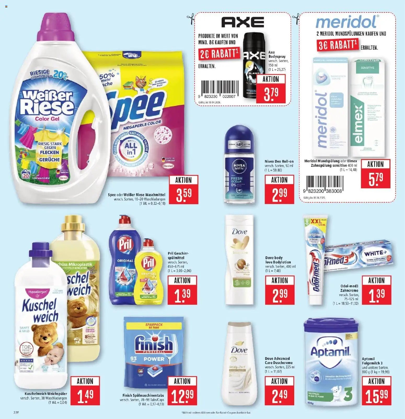 Marktkauf Prospekt Ostfildern	 – gültig ab 13.04.2026 | Seite: 28 | Produkte: Kuschelweich, Spee, Weichspüler, Duschcreme