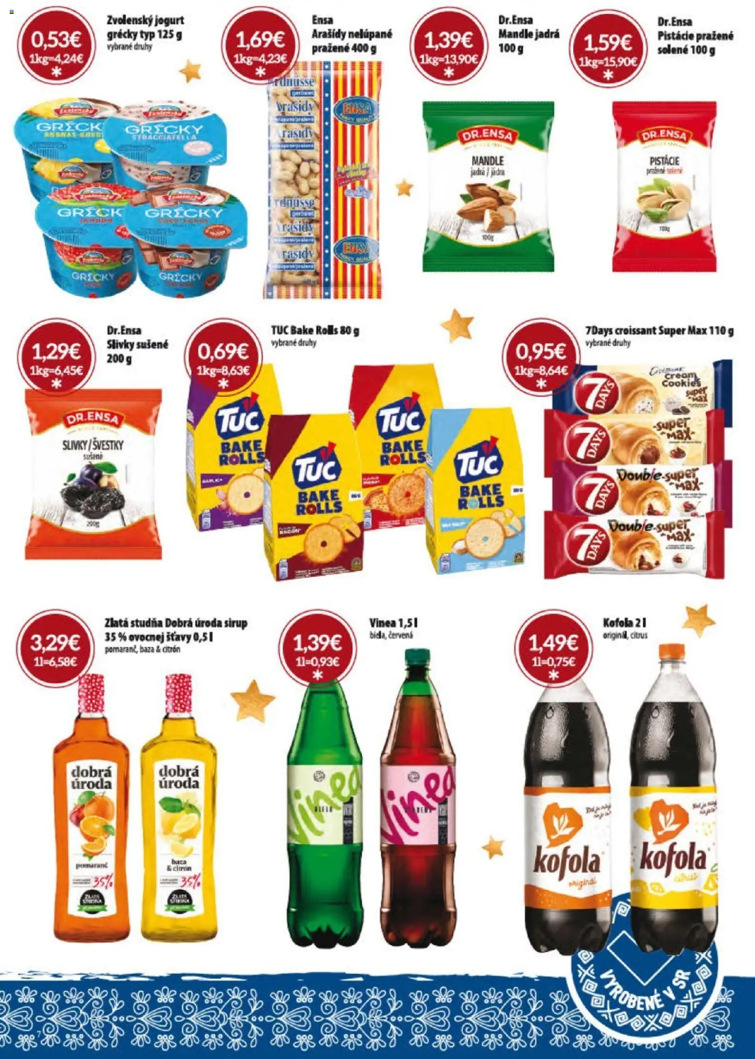 Nové KARMEN CBA akcie – leták je platný od 01.12.2025 | Strana: 29 | Produkty: Jogurt, Croissant, Kofola, Vinea