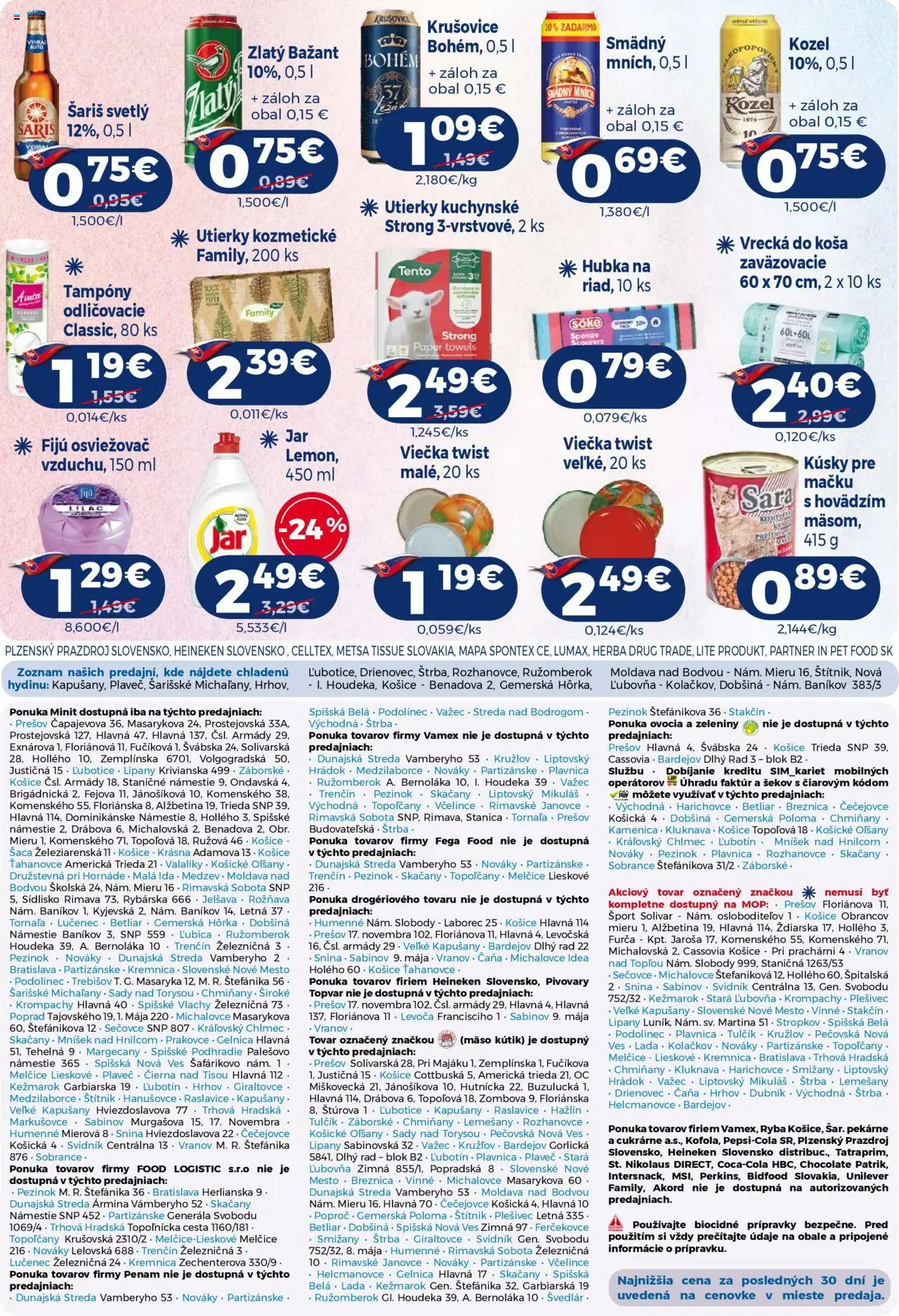 Milk Agro leták │ platný od 27.08.2025 | Strana: 11 | Produkty: Hubka, Zlatý Bažant, Šariš, Ryba