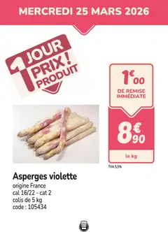Promocash - Prévisualisation de Promocash PROMO asperges valide à partir de 25.03.2026