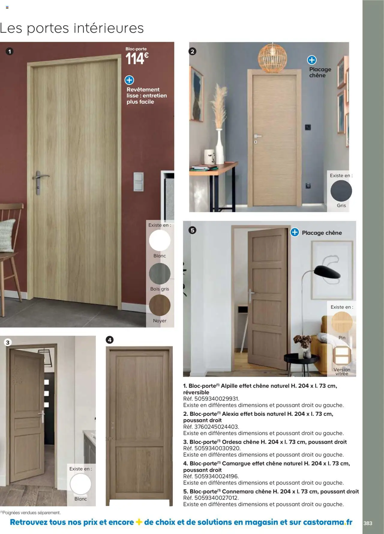 {H1} | Page: 383 | Produits: Poignées, Portes