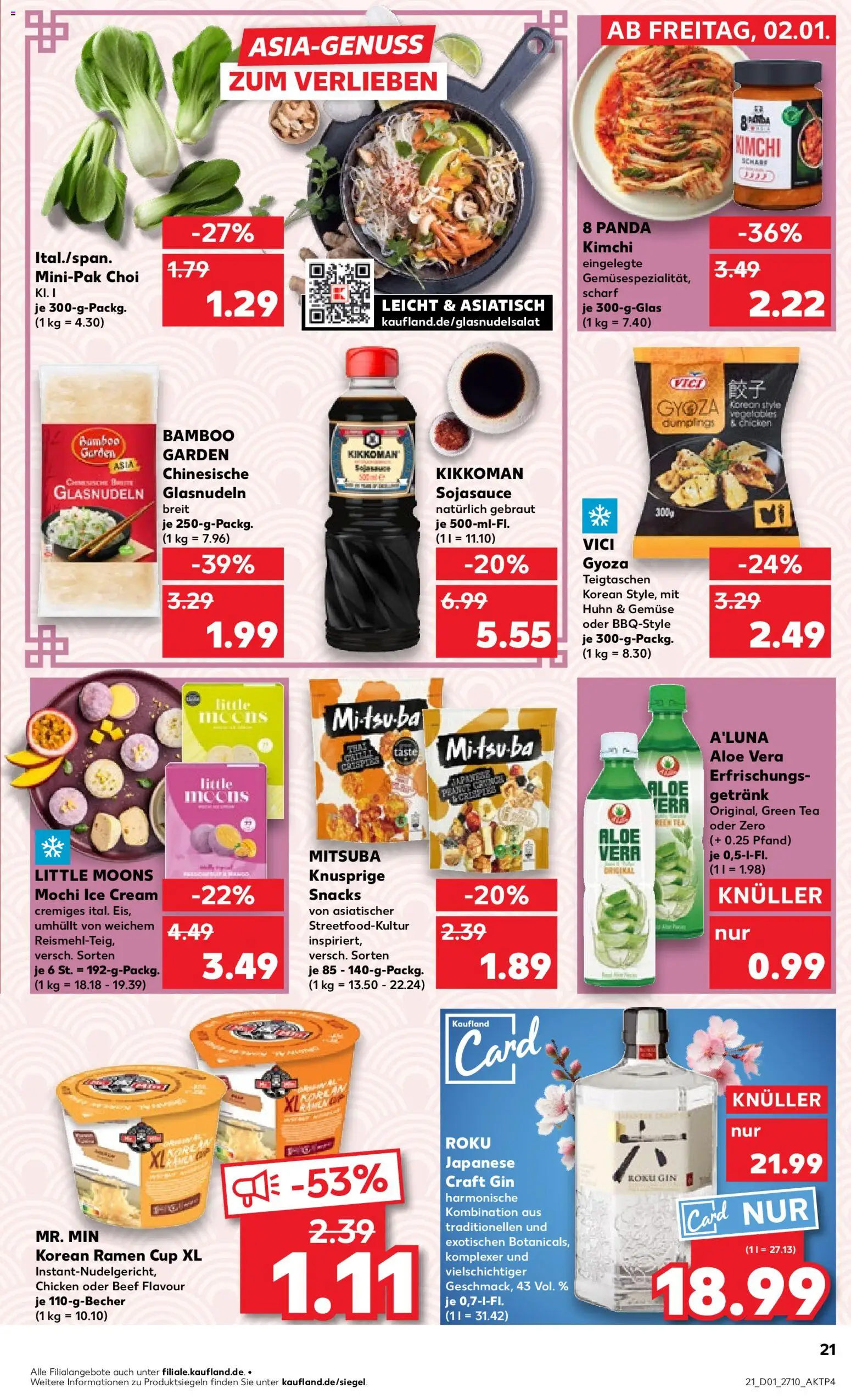 Kaufland prospekt Zeitz	 – gültig ab 02.01.2026 | Seite: 21 | Produkte: Gemüse, Gin, Mochi
