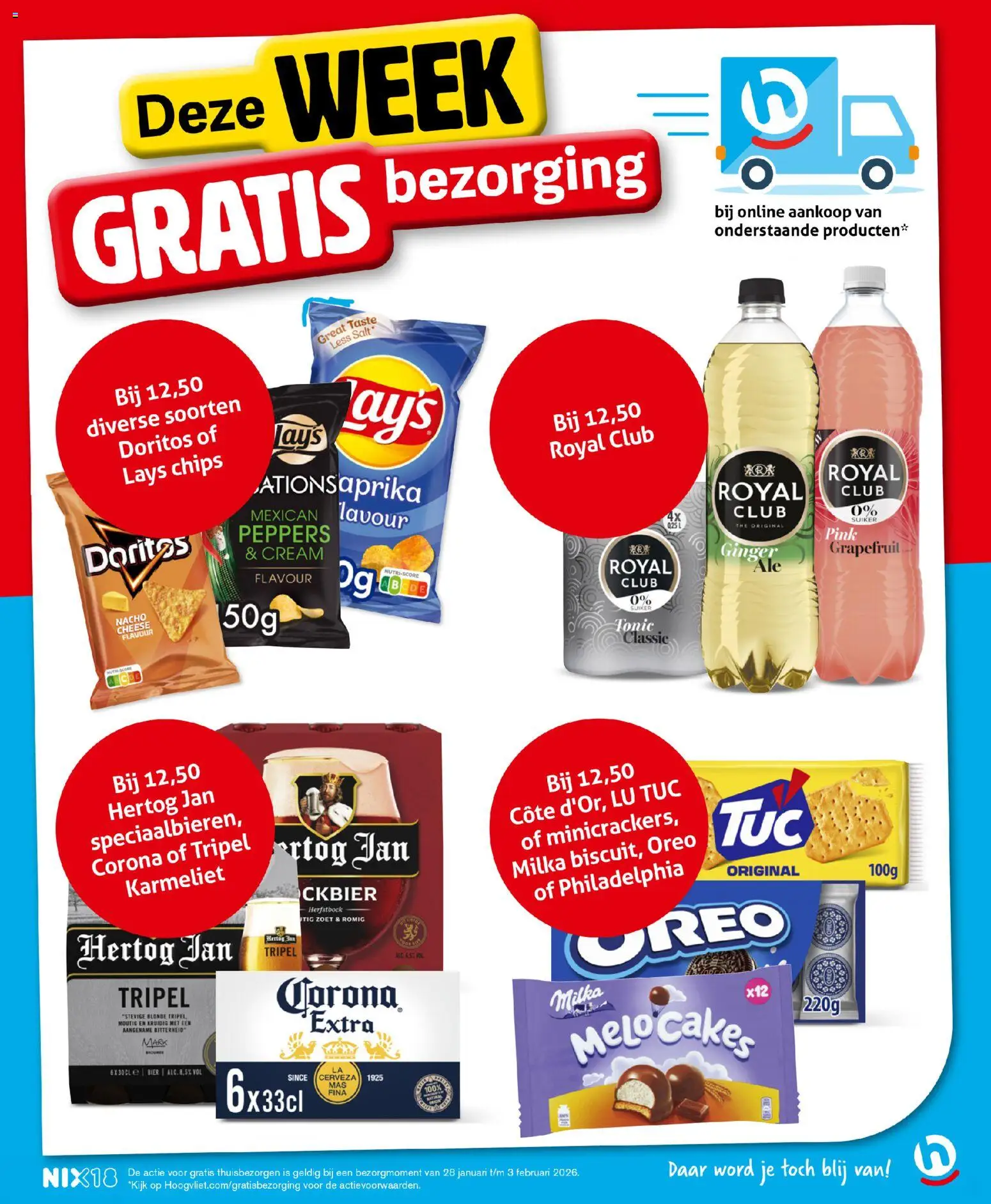 {H1} | Pagina: 28 | Producten: Grapefruit, Bier, Waffelini, Oreo