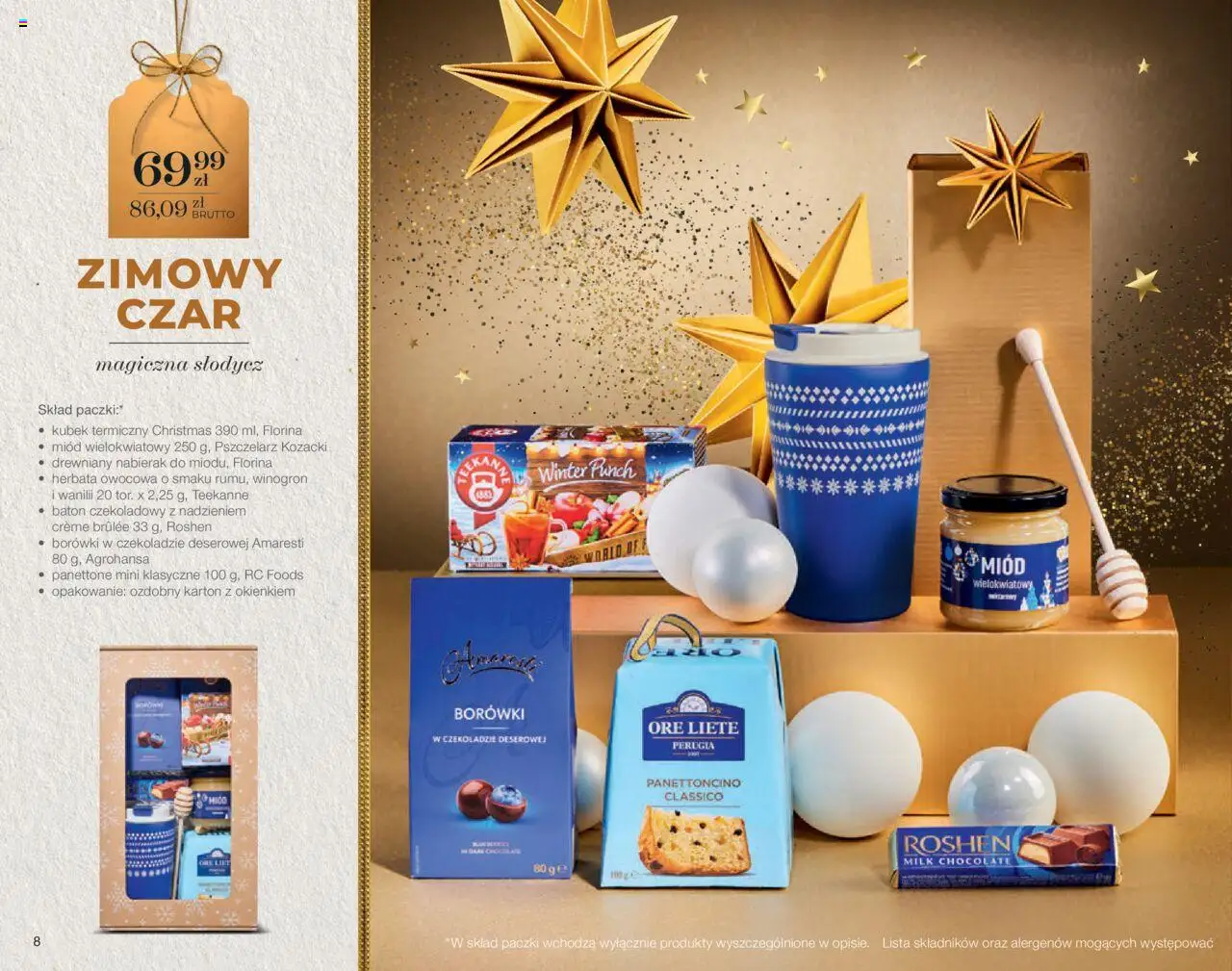 Makro Gazetka - Świat prezentów od 06.10.2025 | Strona: 8 | Produkty: Miód, Pączki, Baton, Herbata