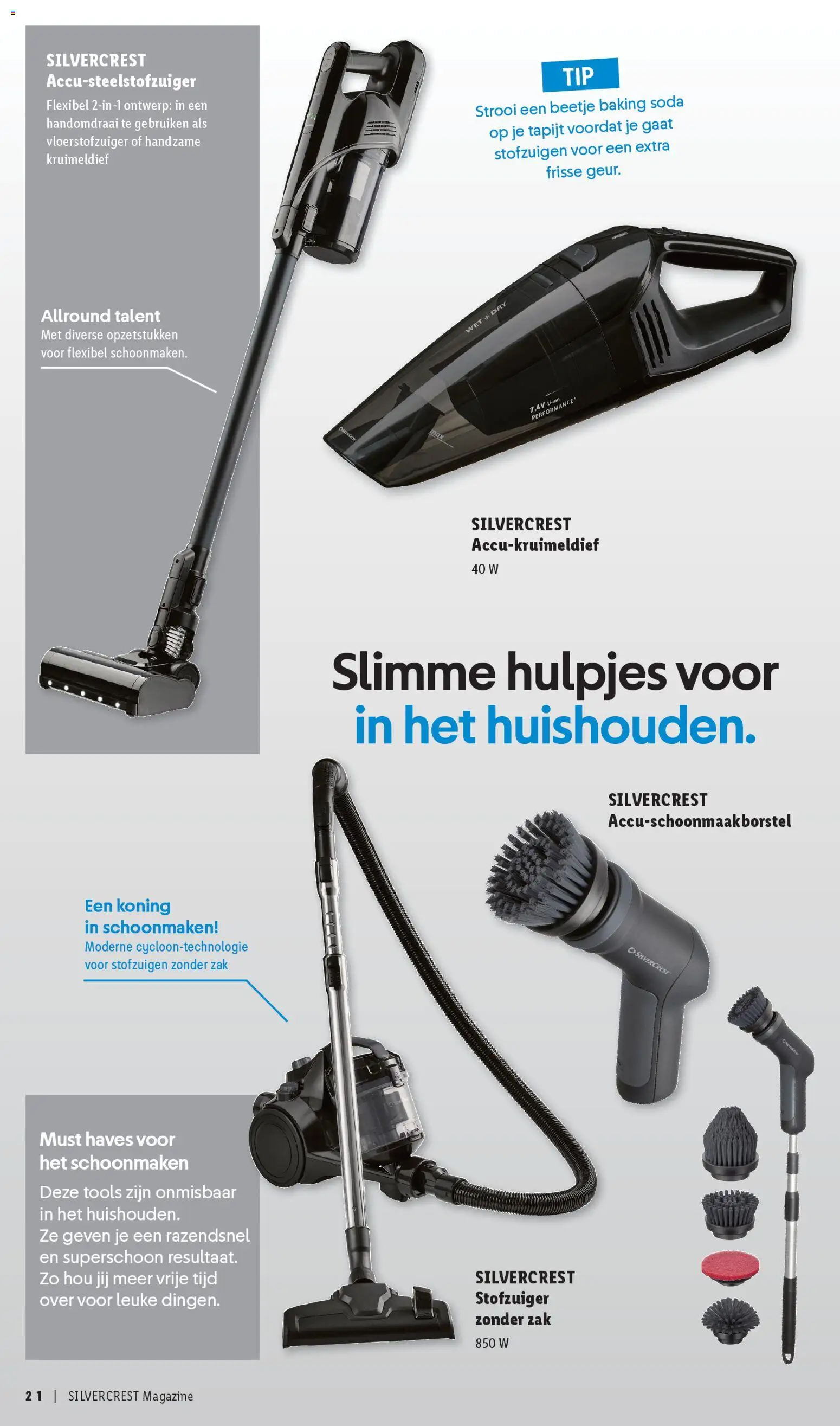 {H1} | Pagina: 21 | Producten: Zak, Stofzuiger, Tapijt