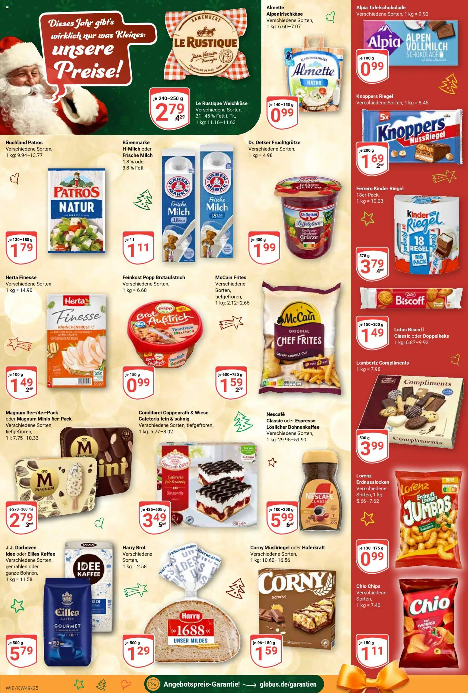 Globus prospekt Waghäusel-Wiesental	 – gültig ab 01.12.2025 | Seite: 5 | Produkte: Nescafe, Milch, Herta finesse, Hahnchenbrust