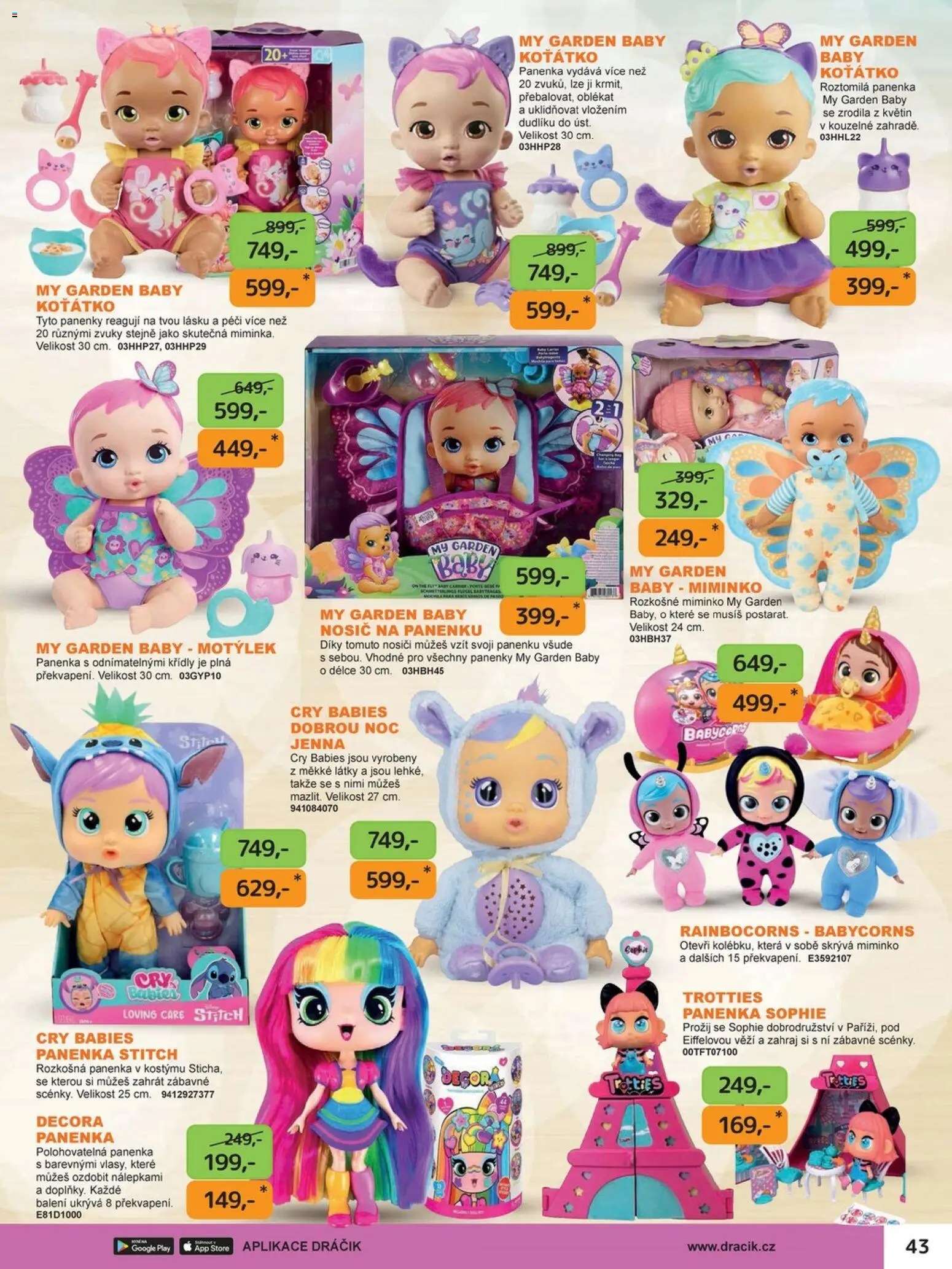 Dráčik leták od 03.10.2025 | Strana: 49 | Produkty: Panenka, Rainbocorns, Stitch