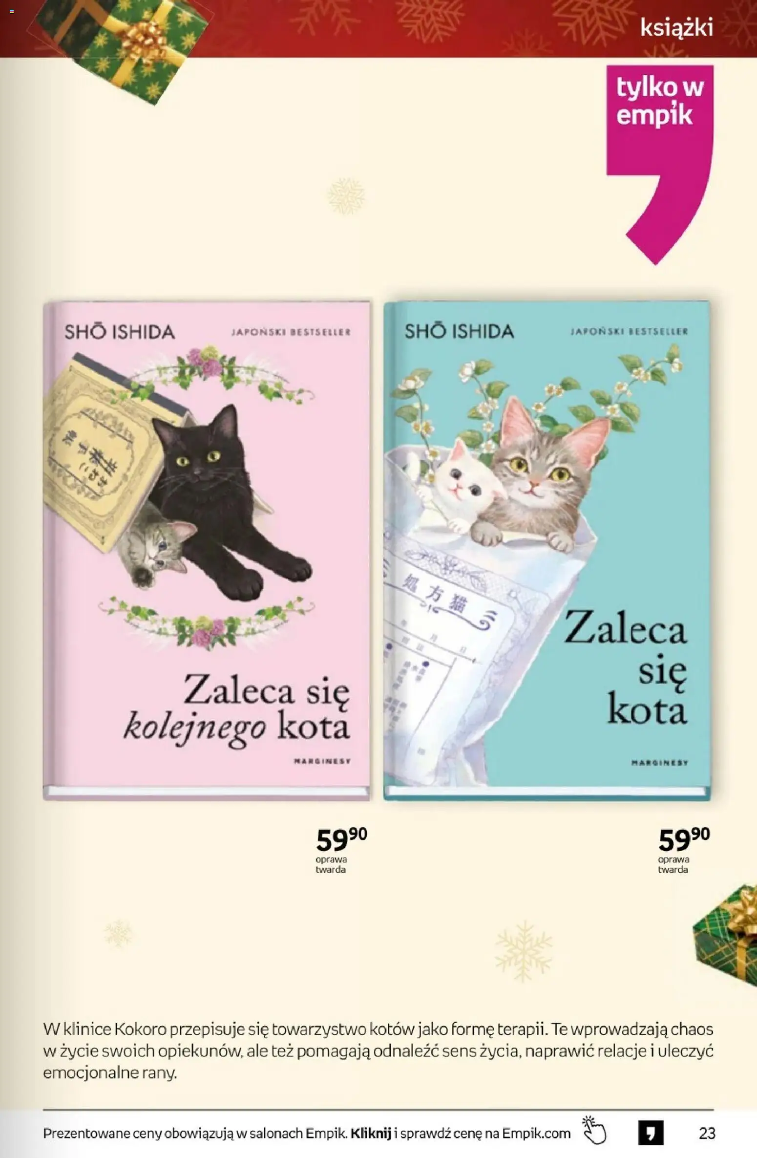 Empik promocje - Tom kultury Książki od 26.11.2025 | Strona: 23 | Produkty: Książki